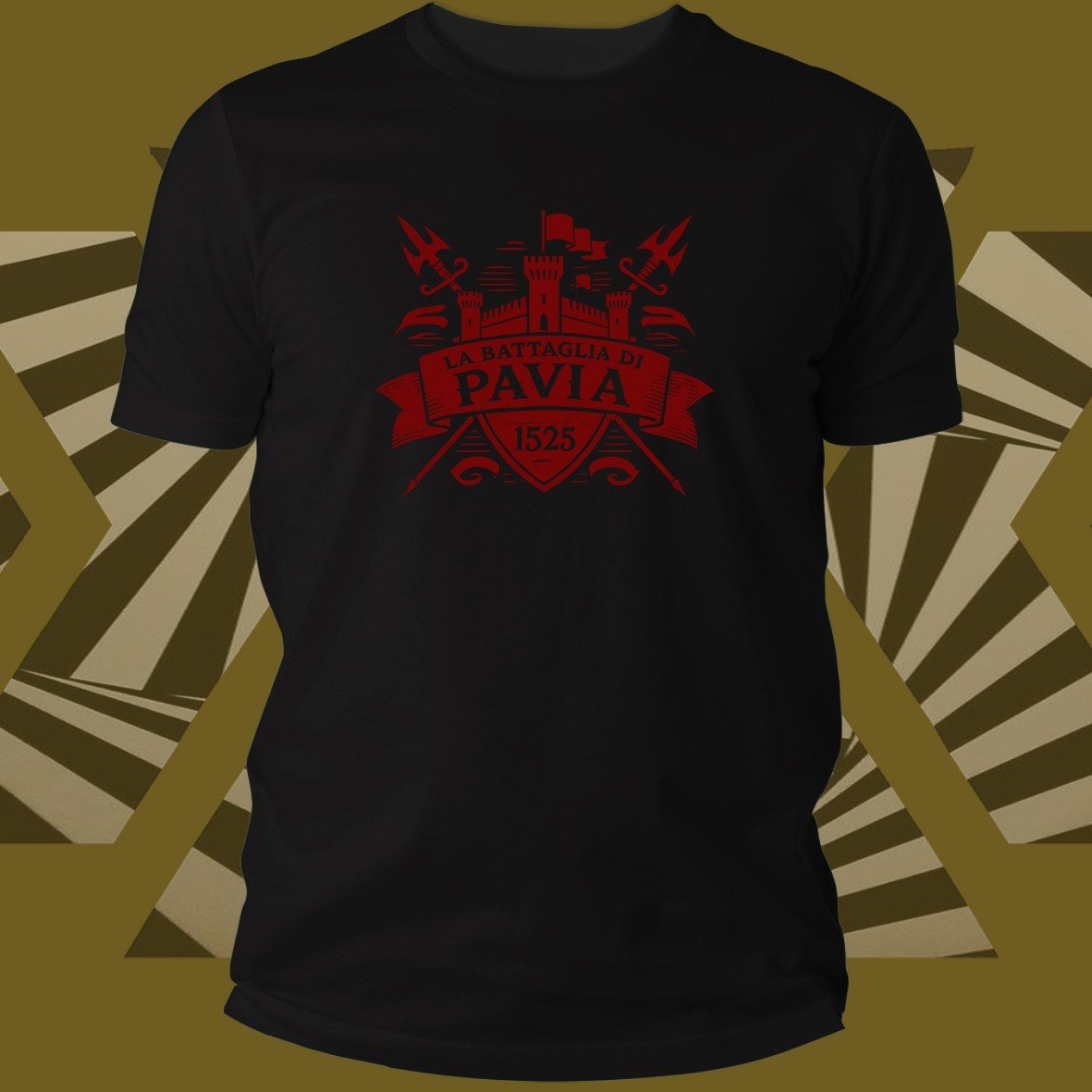 Pavia Battaglia di Pavia Logo t-shirt unisex donna