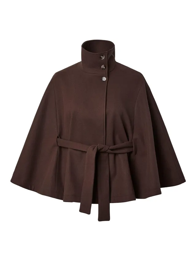 Pieces Pcaiken Cape giacca con cintura donna