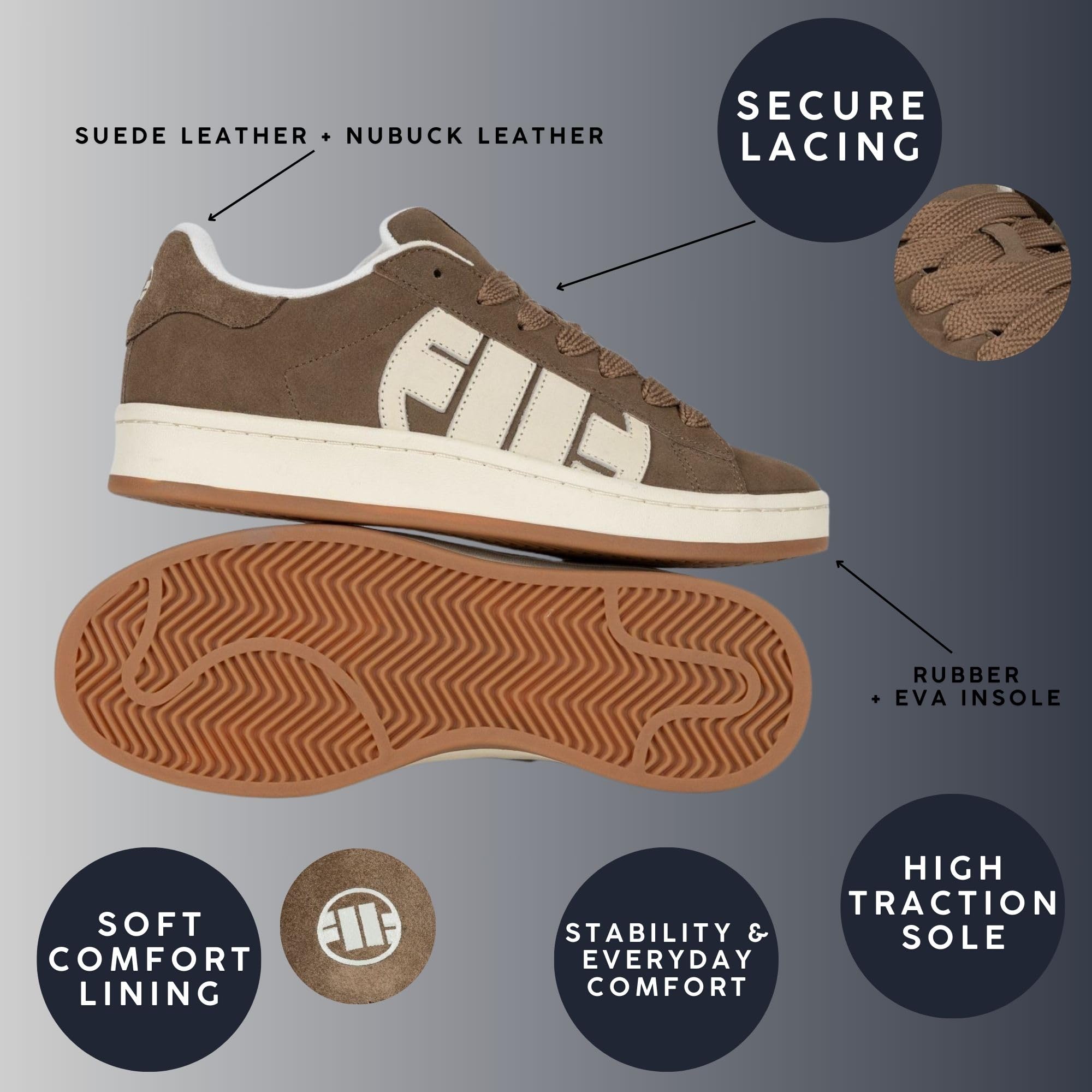 Pitbull Walker Logo sneakers uomo in camoscio
