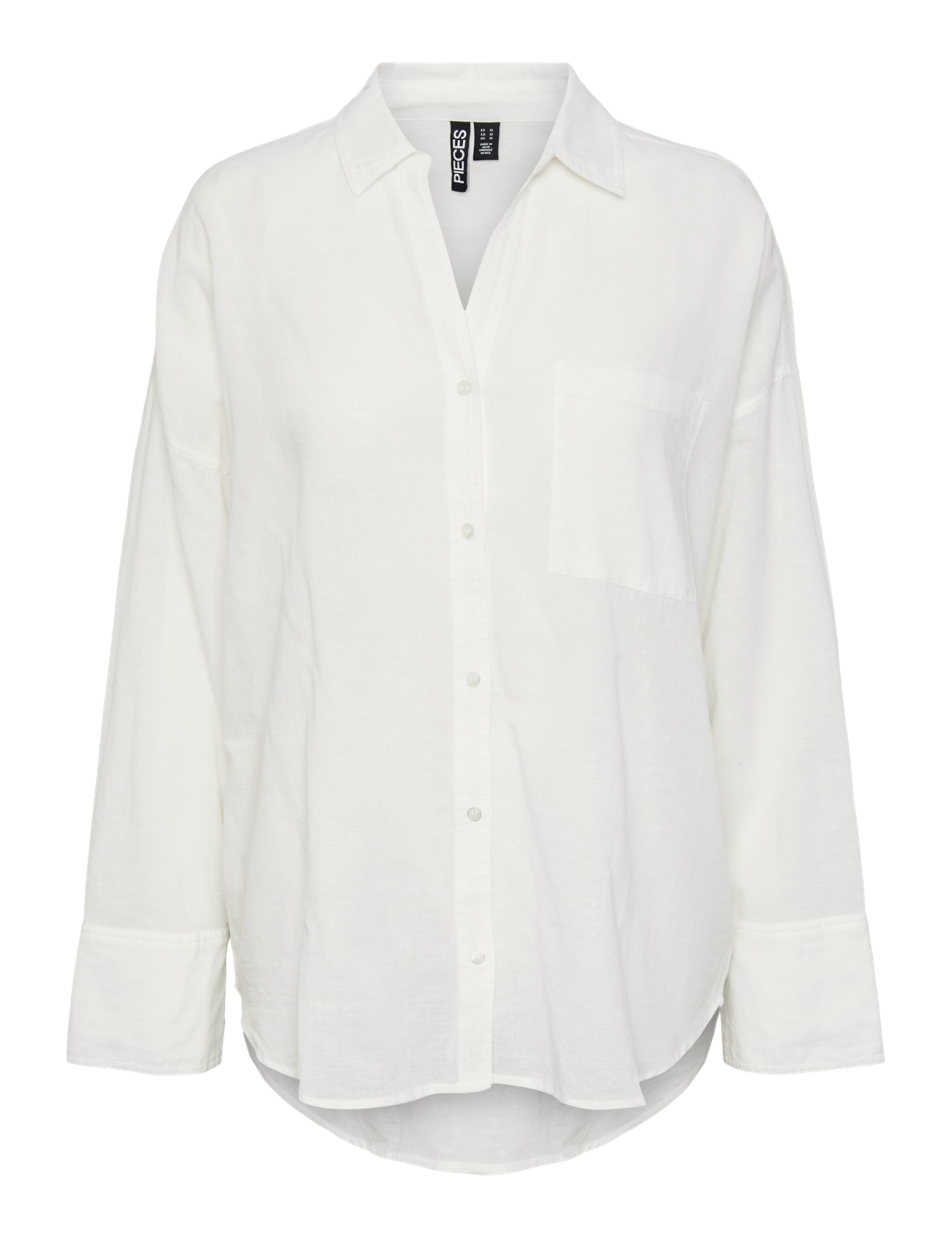 Pieces Pcmatinka camicia donna manica lunga uso quotidiano