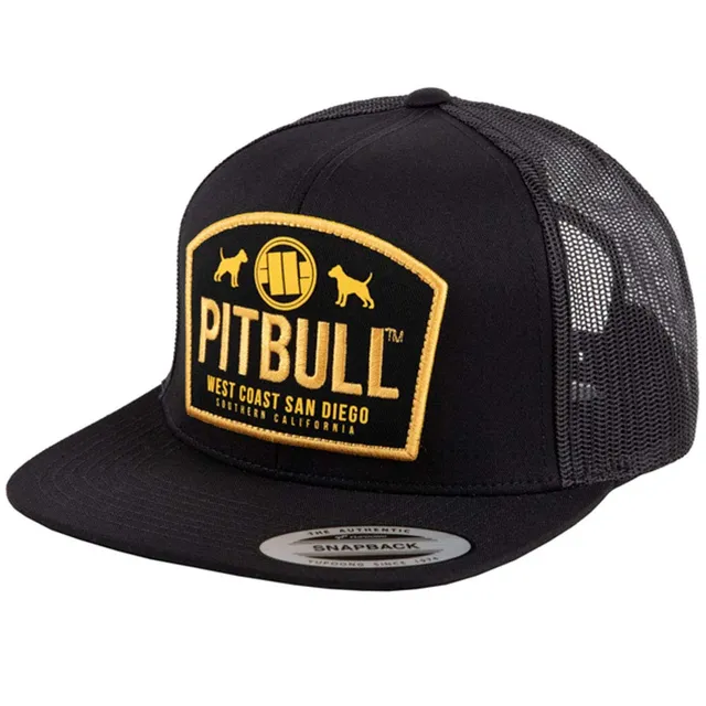Pit Bull Dogs cappellino baseball nero rete cotone unisex
