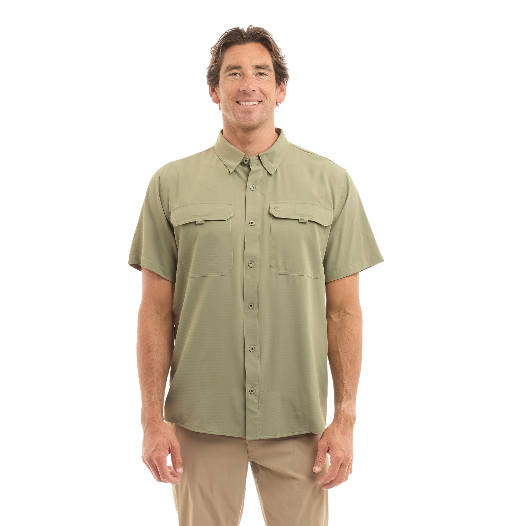 Pelagic Keys camicia uomo manica corta Mangrove traspirante