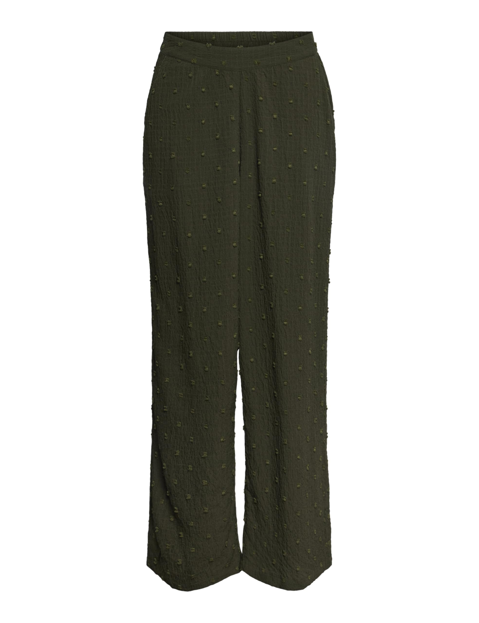 PIECES Pcnovalee HW pantaloni donna neri a pois vita alta