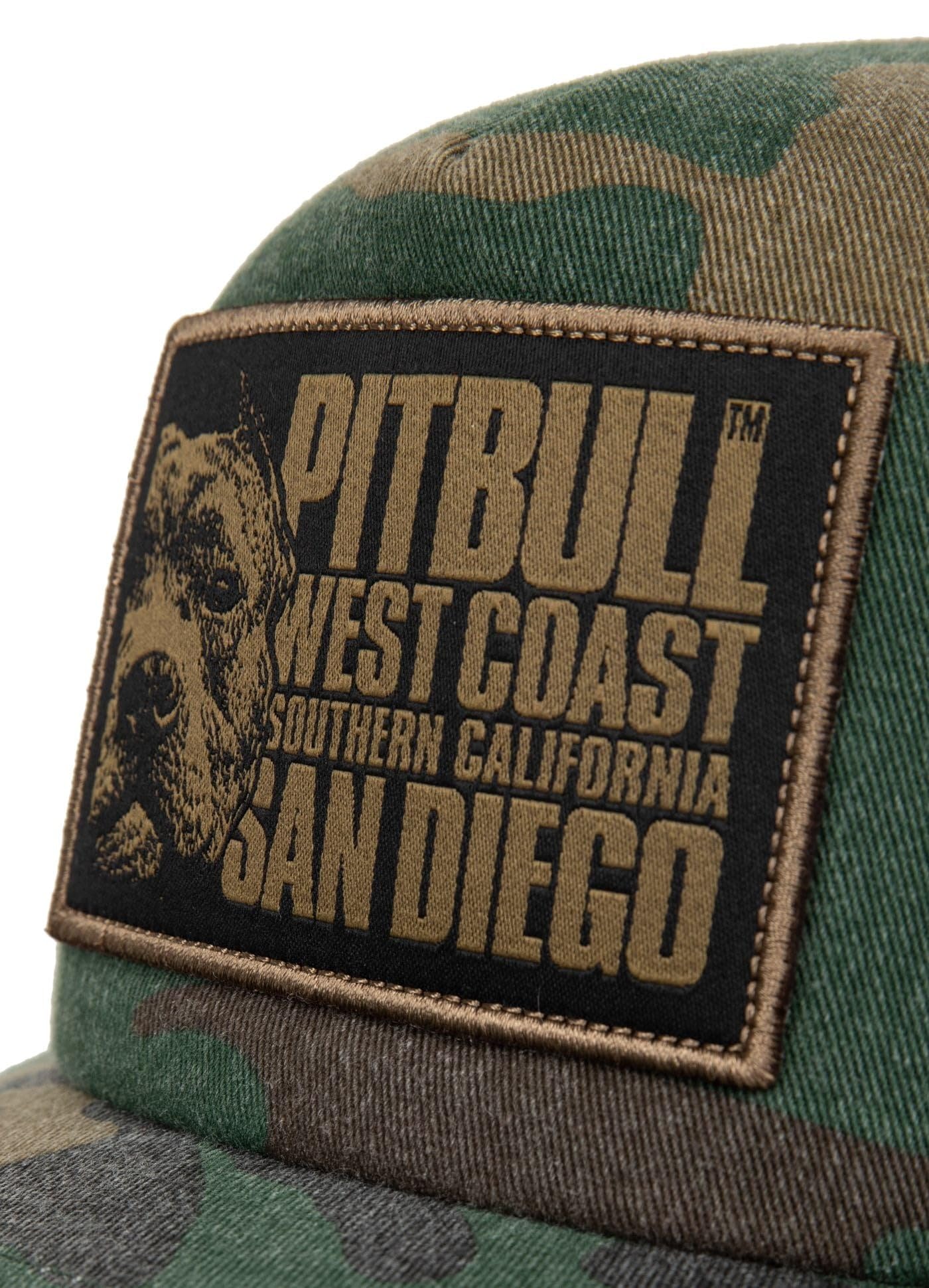 Pitbull Blood Dog cappellino snapback trucker mimetico moro