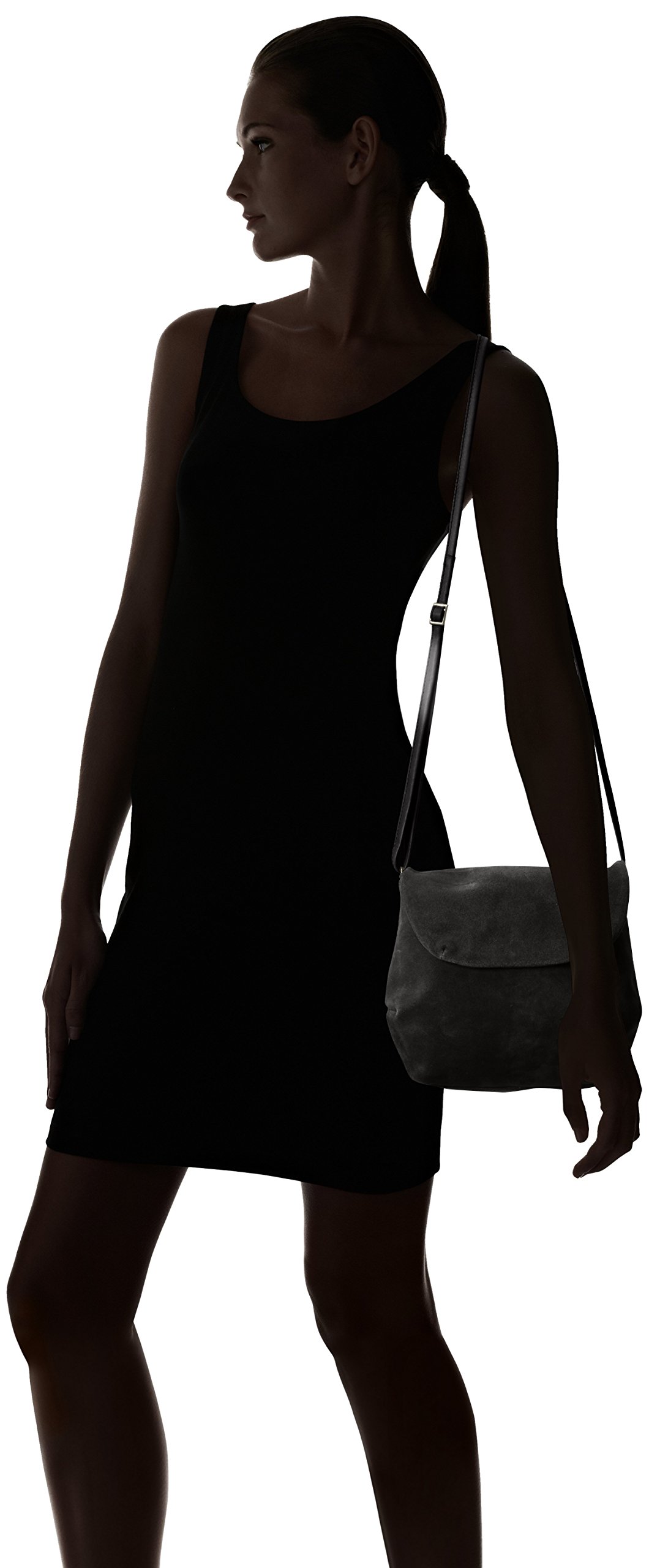 Pieces Pcmacca Suede Crossover borsa tracolla scamosciata