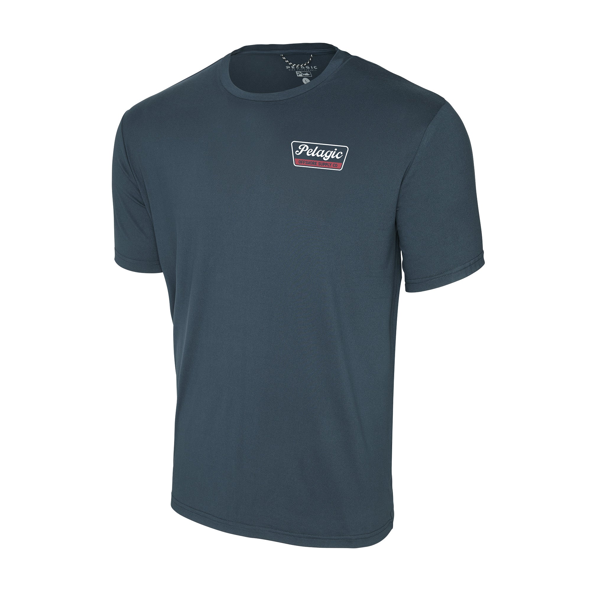 Pelagic Freespool Dockline t-shirt blu navy UPF 50+ traspirante