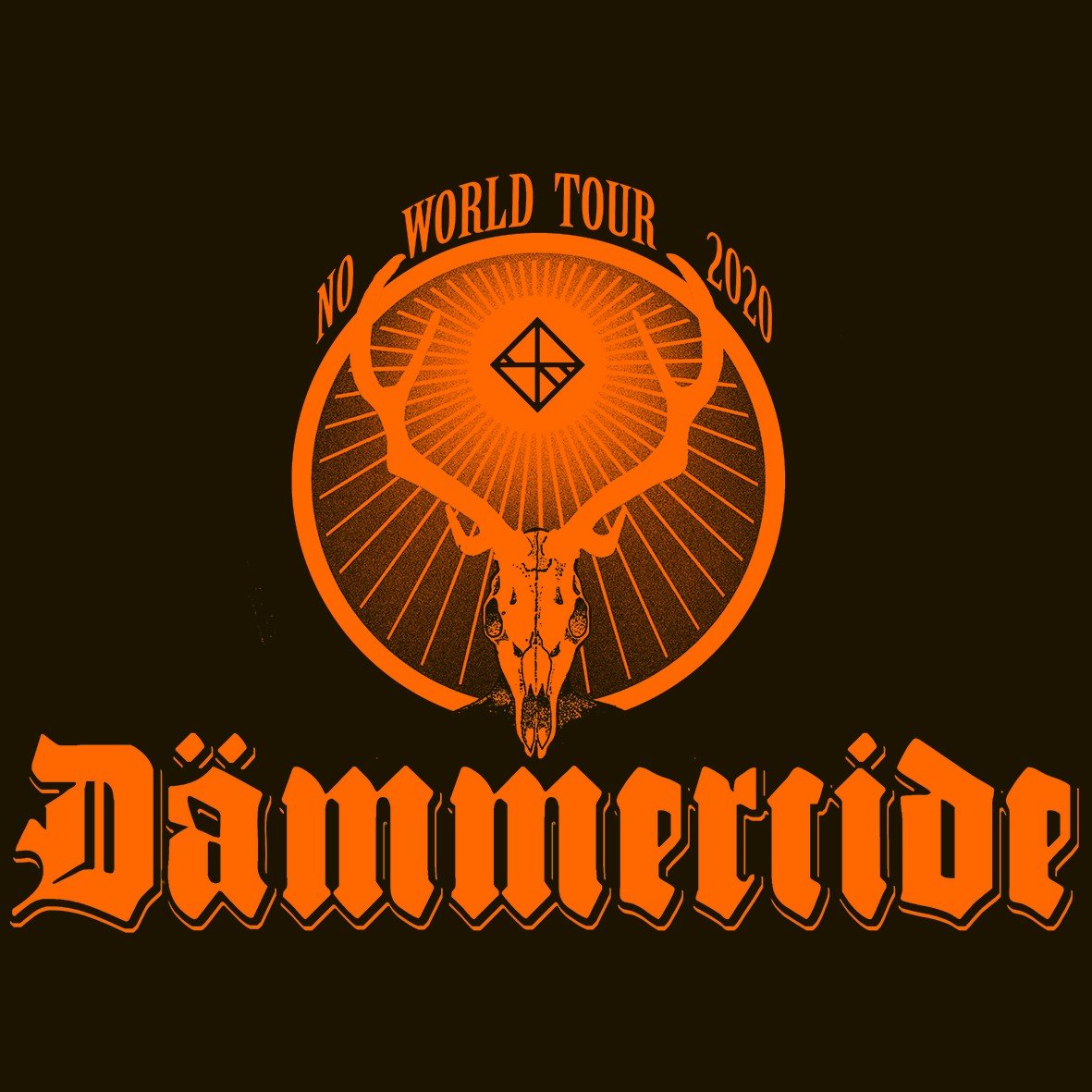 Matrix Music Store Dammercide Orange Logo T-shirt cotone organico