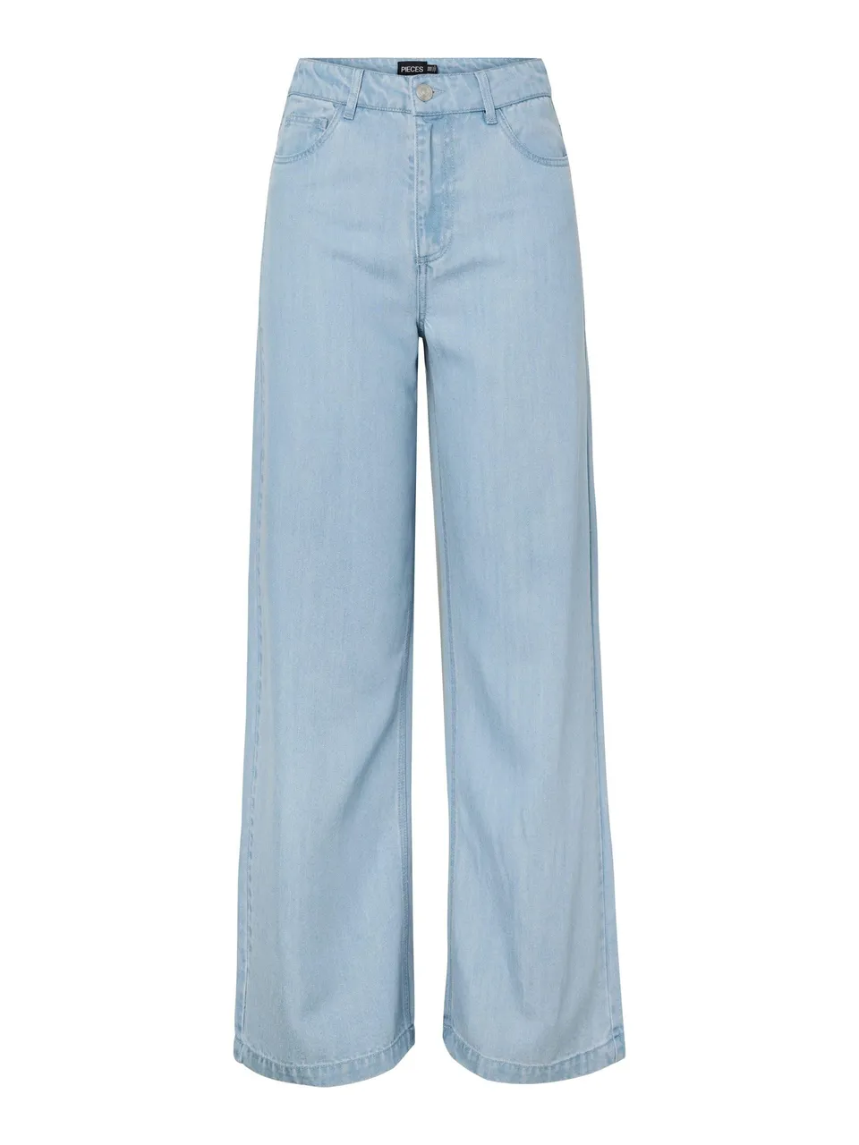 Pieces Pcsmidi MW Wide jeans larghi donna denim uso quotidiano