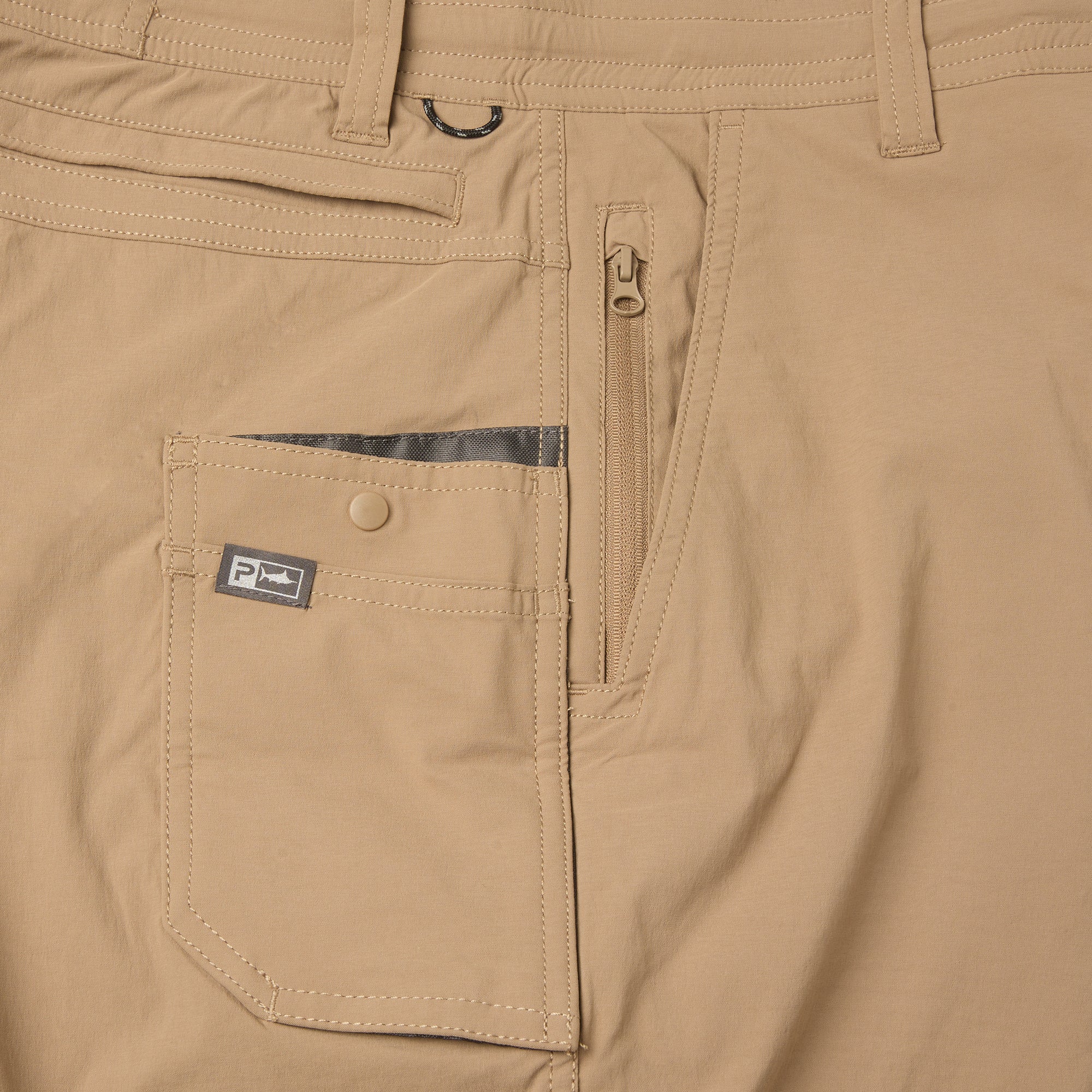 Pelagic Flyline pantaloncini uomo kaki scuro asciugatura rapida