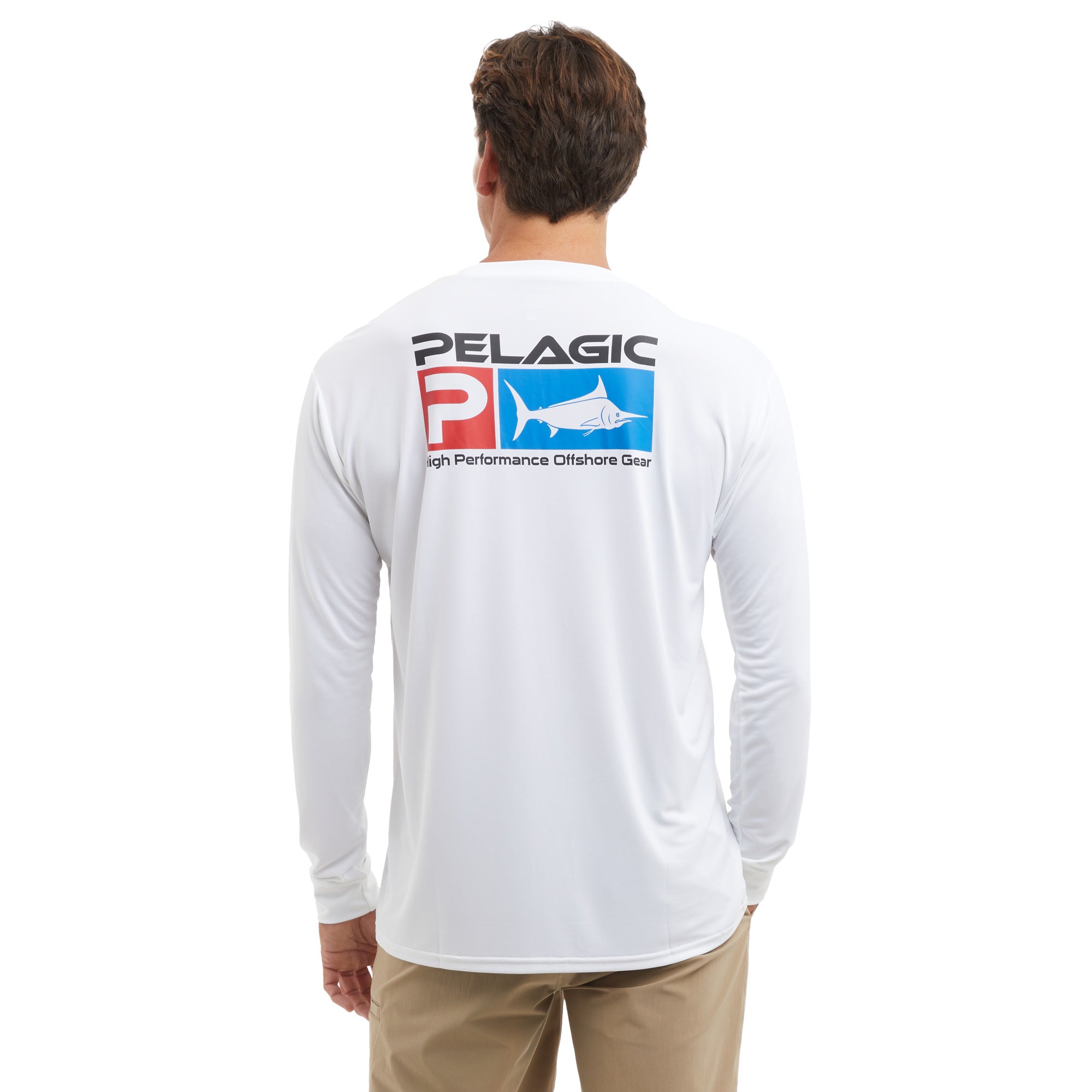 Pelagic Aquatek Deluxe maglia manica lunga bianca UPF 50+