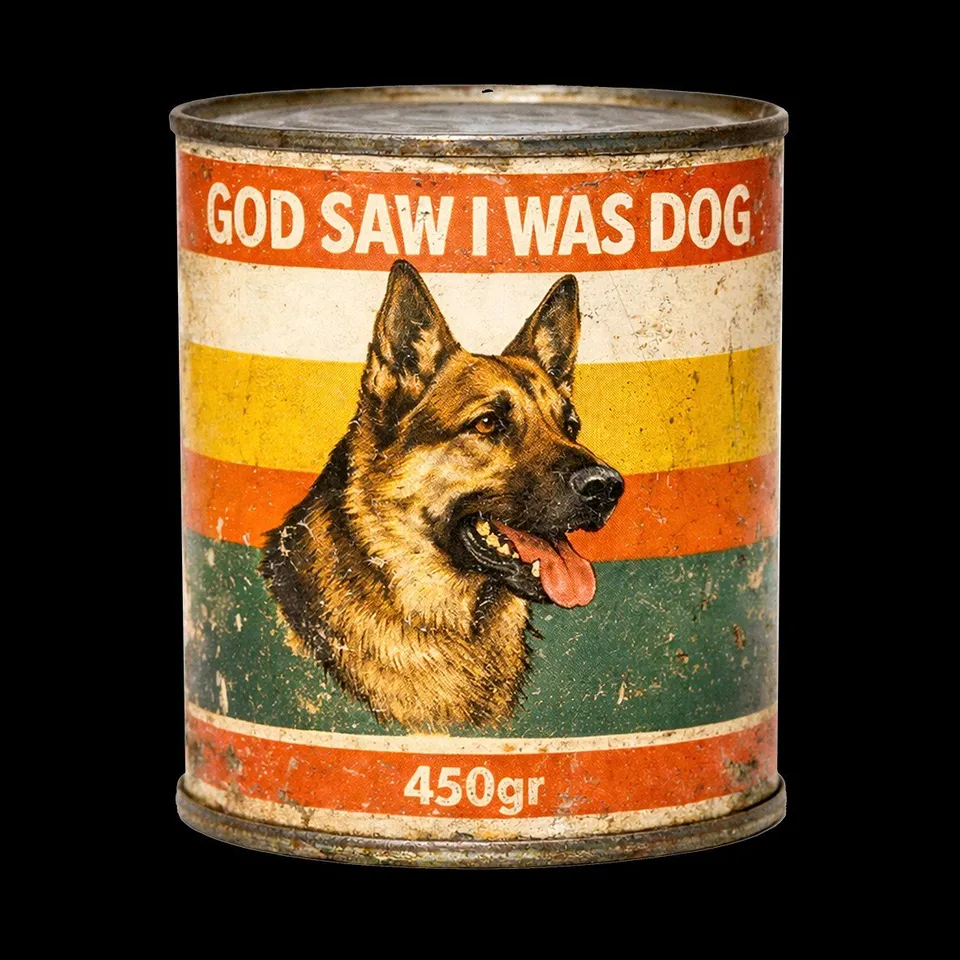 Matrix Music Store God Saw Dog T-shirt in cotone organico