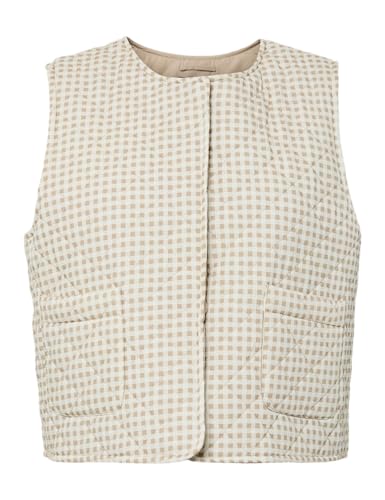 Pieces Pcsaria gilet trapuntato corto donna trench uso quotidiano