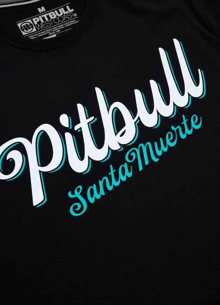 Pitbull Santa Muerte 24 t-shirt uomo cotone stampa retro
