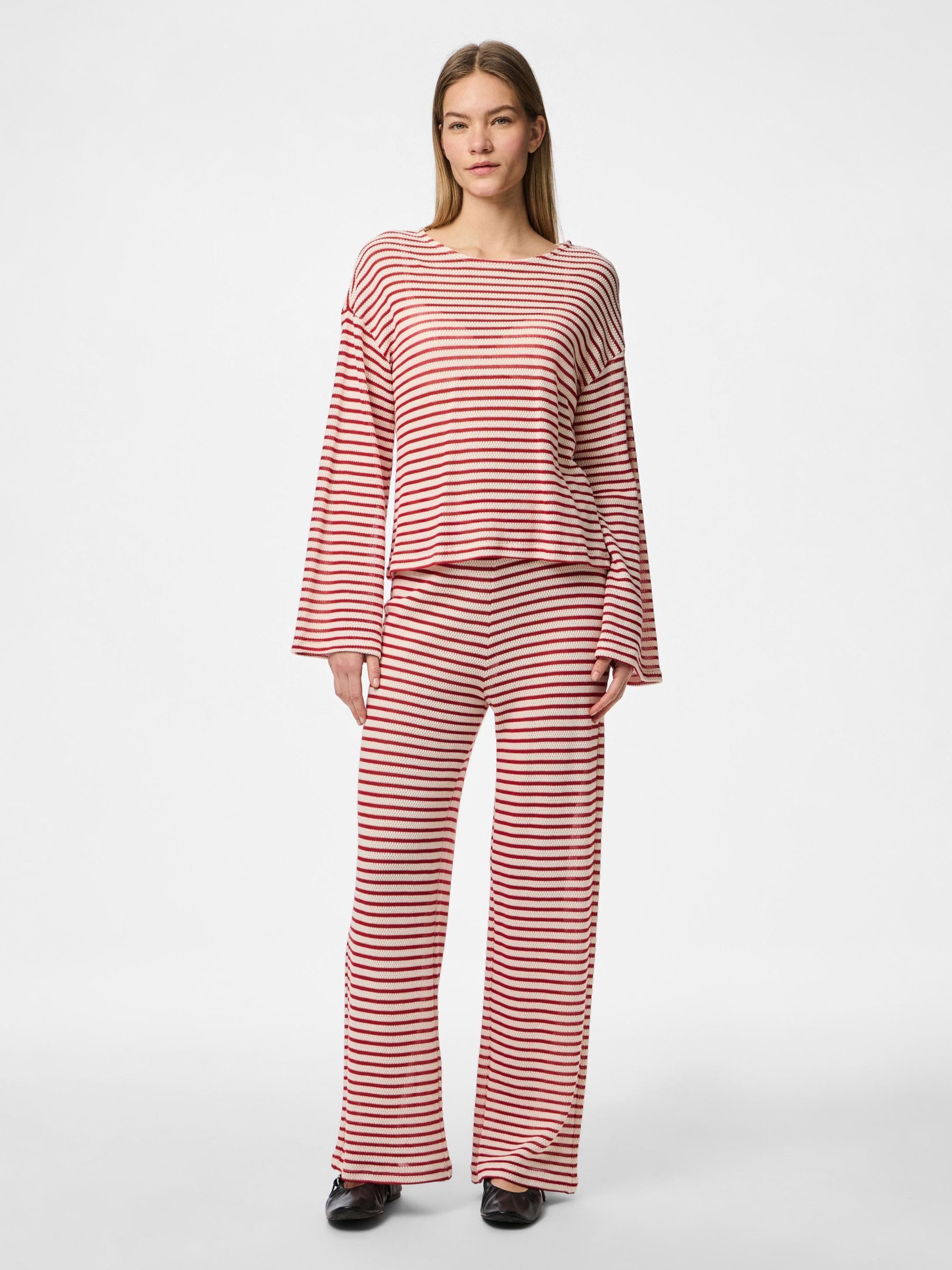 Pieces Pcmanilla HW pantaloni donna gamba larga