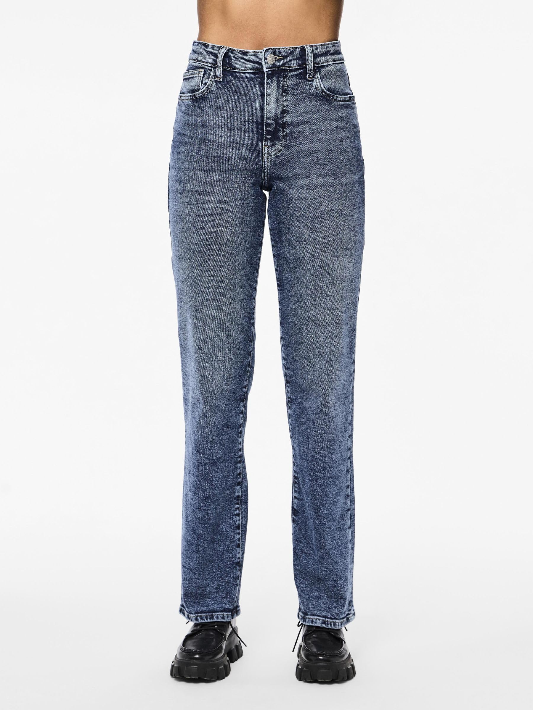 Pieces Pckelly HW Straight Jeans jeans donna vita alta