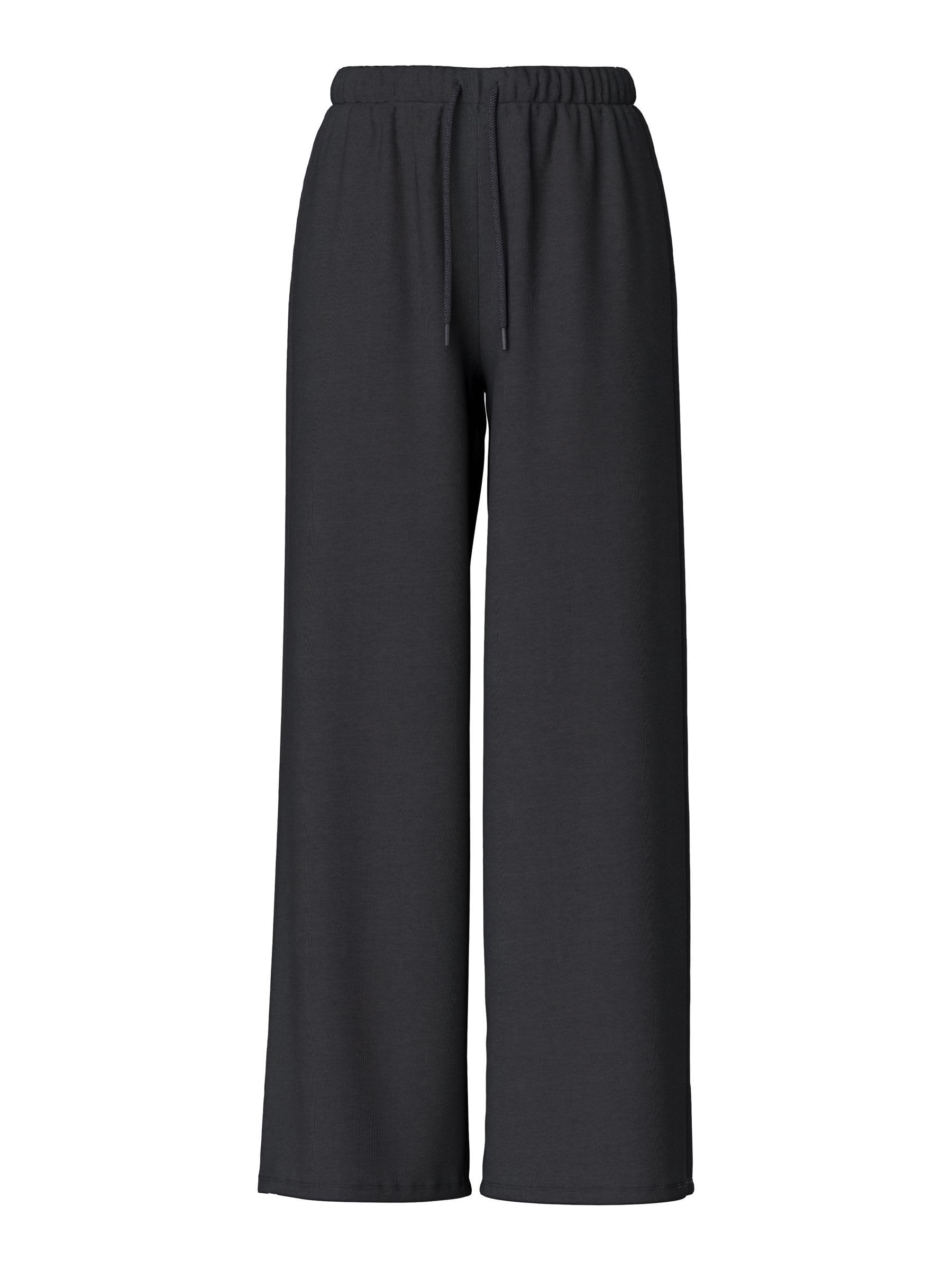 Pieces Pcchilli HW New Wide Swt Pants pantaloni tuta vita alta