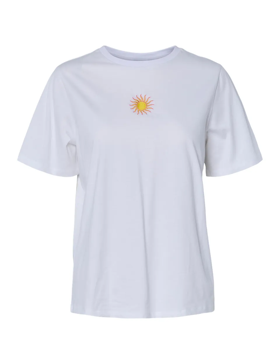 Pieces Pcjanda SS Embroidery t-shirt donna taglia L quotidiana