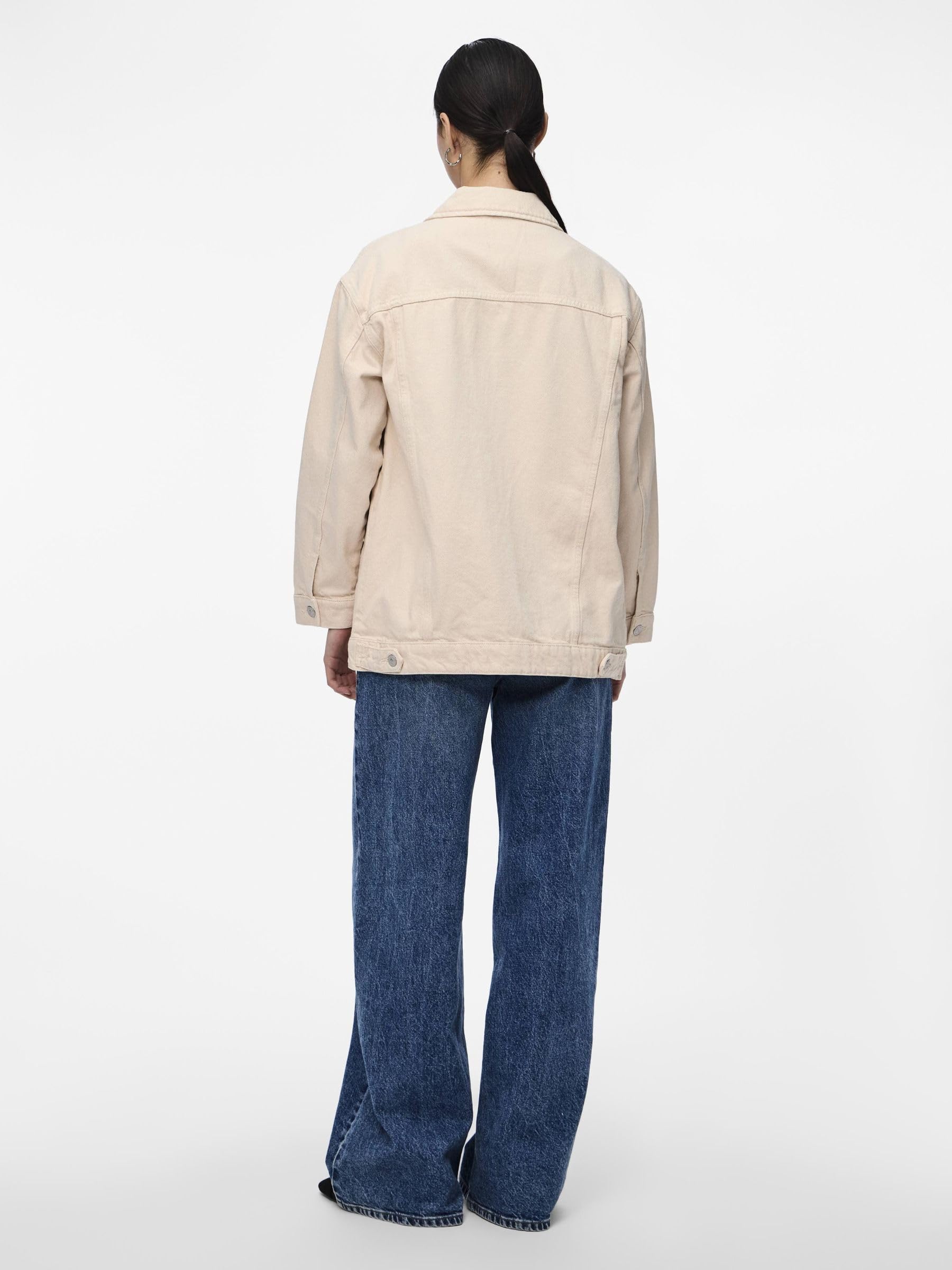 PIECES Pctika giacca in jeans donna grigio