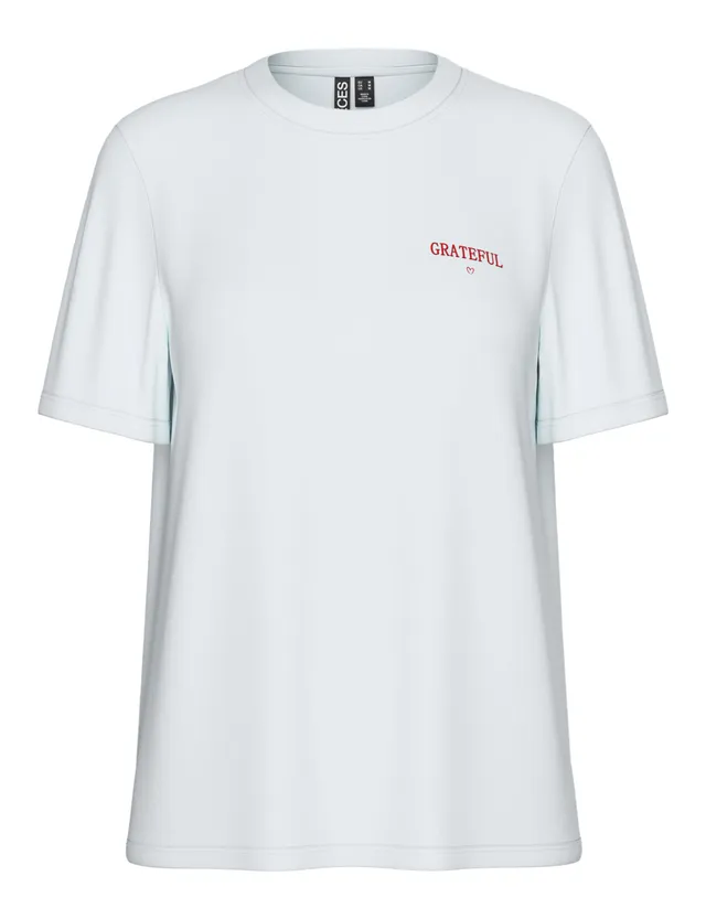 PIECES Pctaya SS t-shirt stampata bianco taglia XL