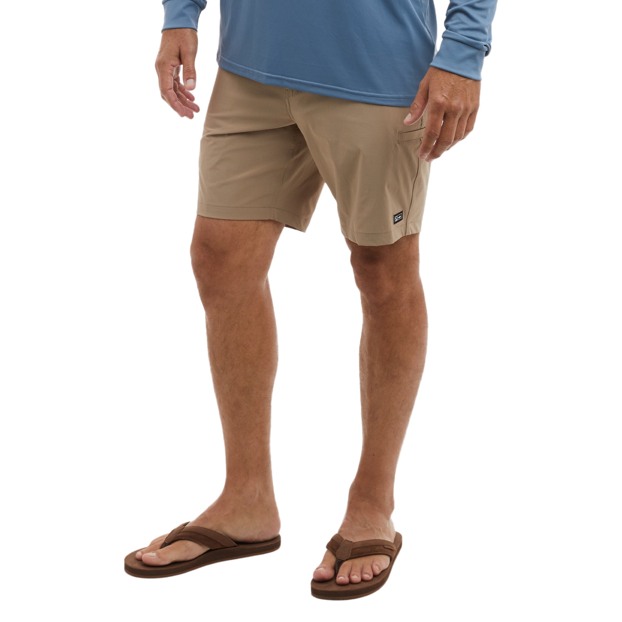 Pelagic Mako pantaloncini uomo kaki scuro elasticizzati