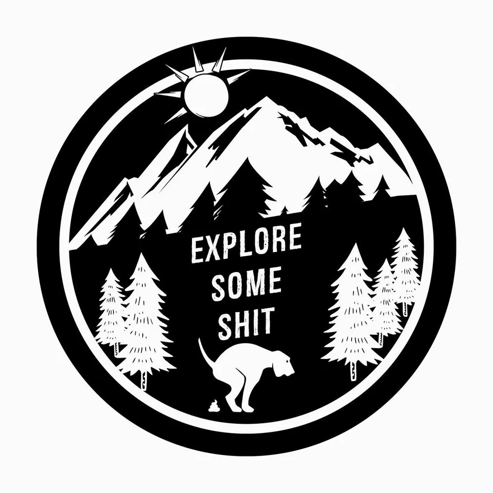 Matrix Pet Dogs Explore Some Shit t-shirt cotone unisex