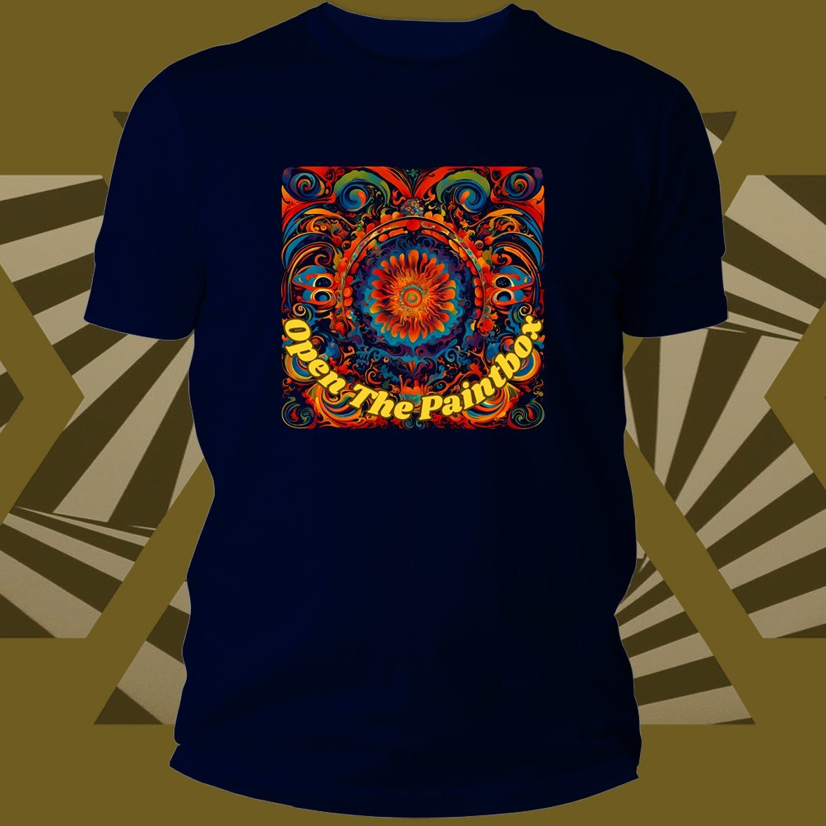 Open the Painbox Psychedelic Logo maglietta cotone bio