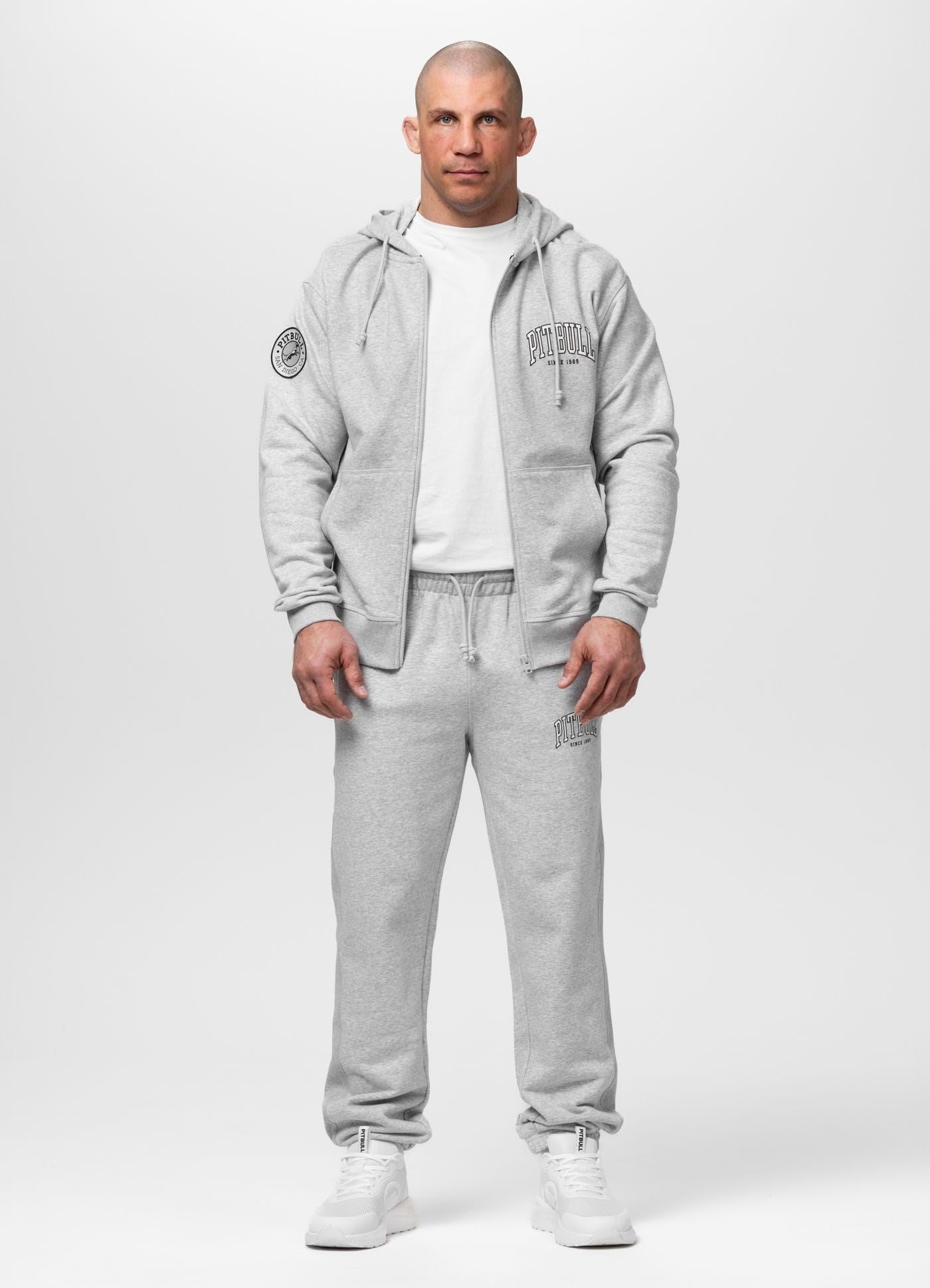 Pitbull Badger hoodie uomo zip taglia L