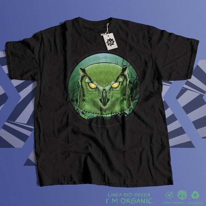 Maoz Gufo Green Howl maglietta unisex cotone