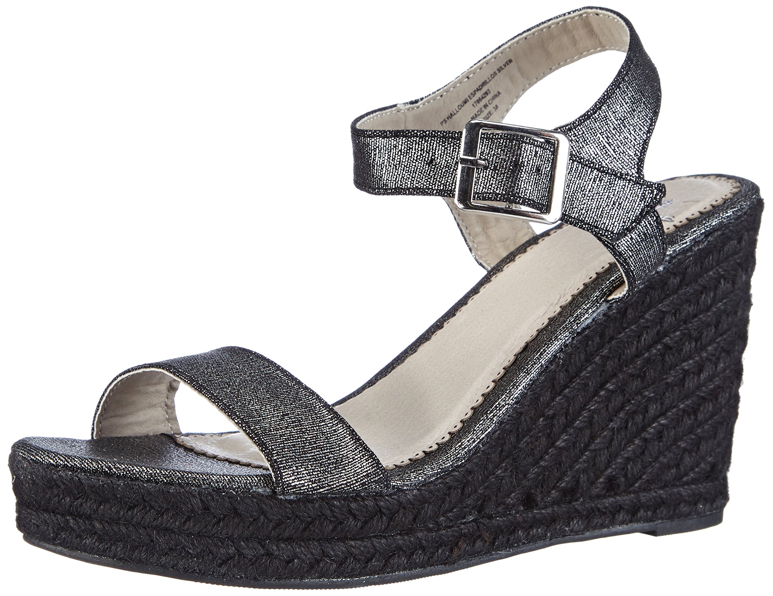 Pieces Halloumi Espadrillos sandali donna 37 con zeppa