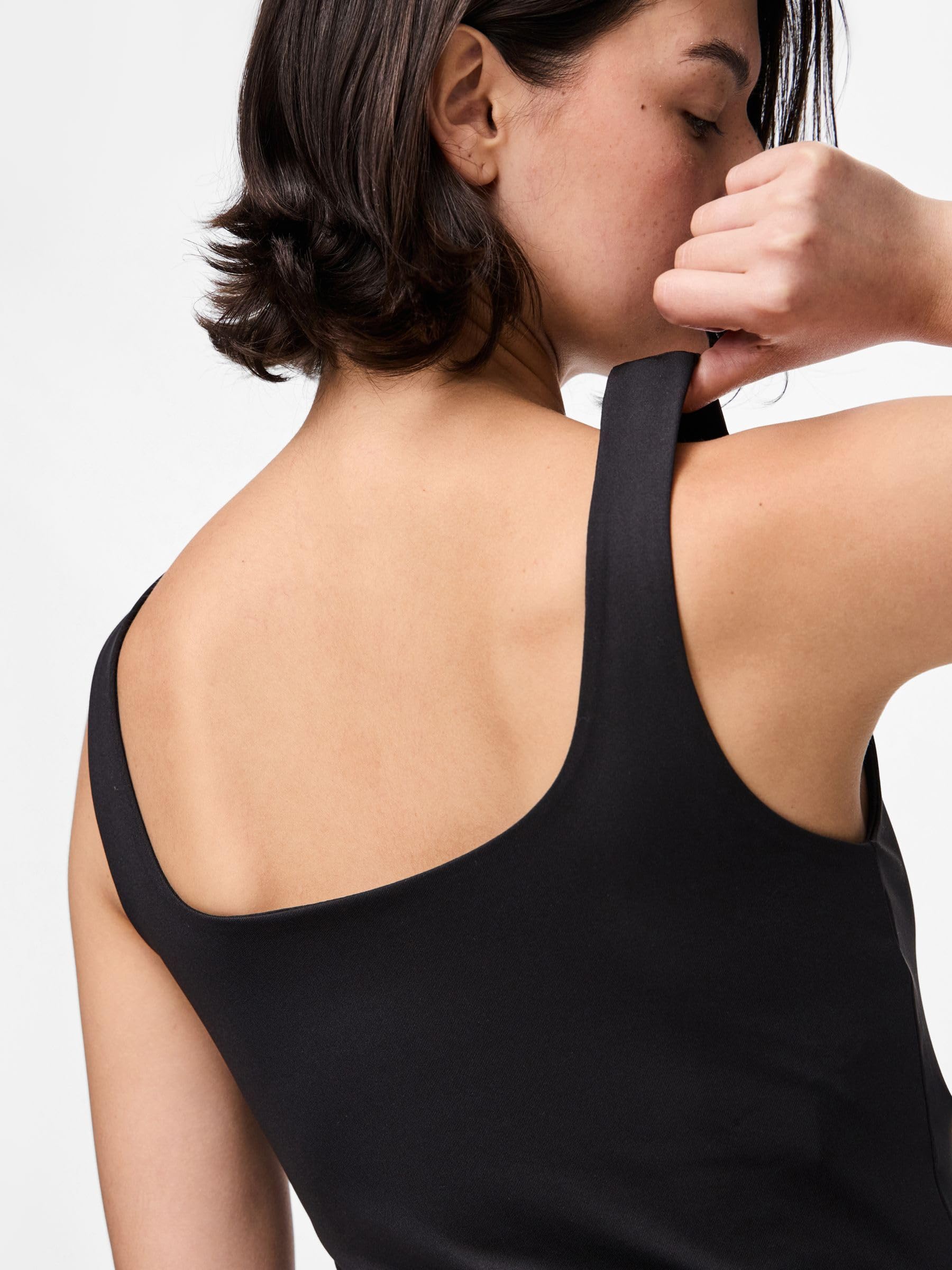 Pieces Pcneja SL Reversible Top Noos BC canottiera S nera
