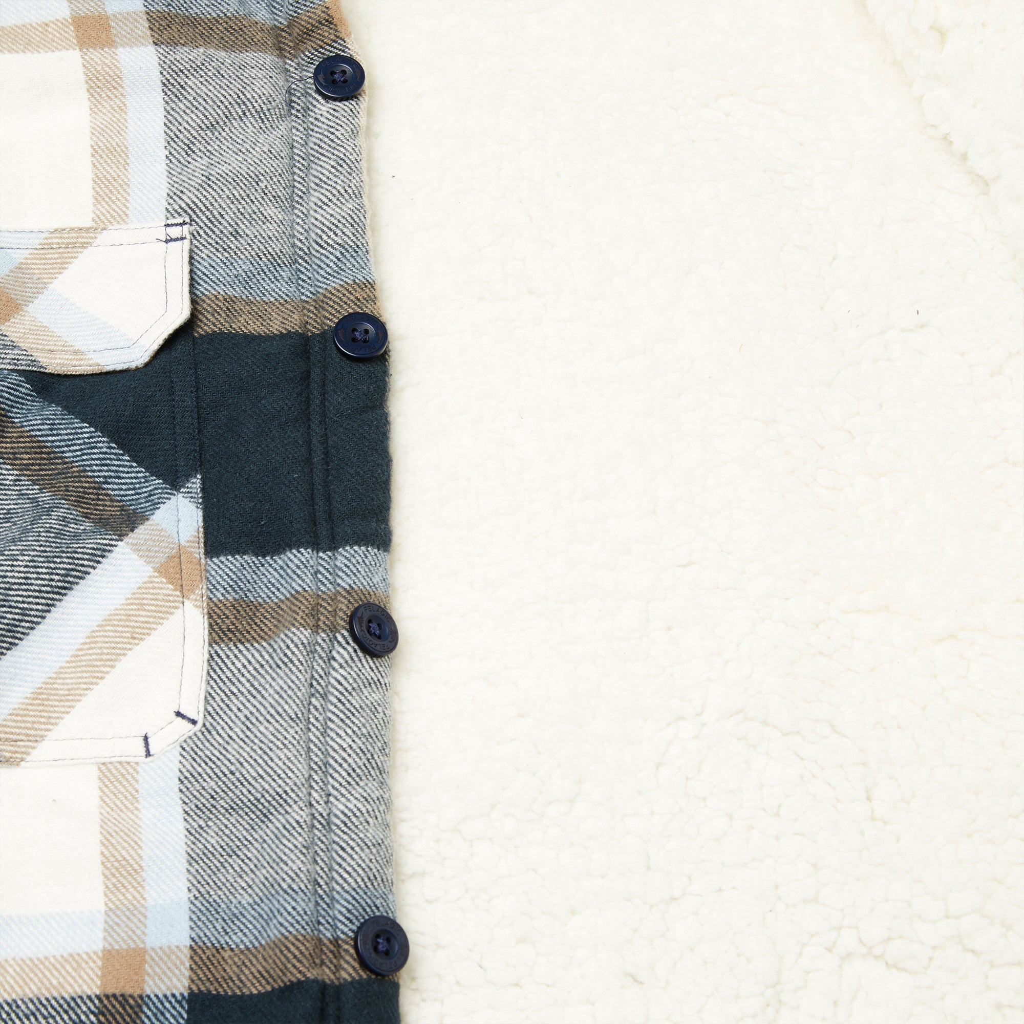 Pelagic Kodiak Camicia Flanella Navy Cotone Bio