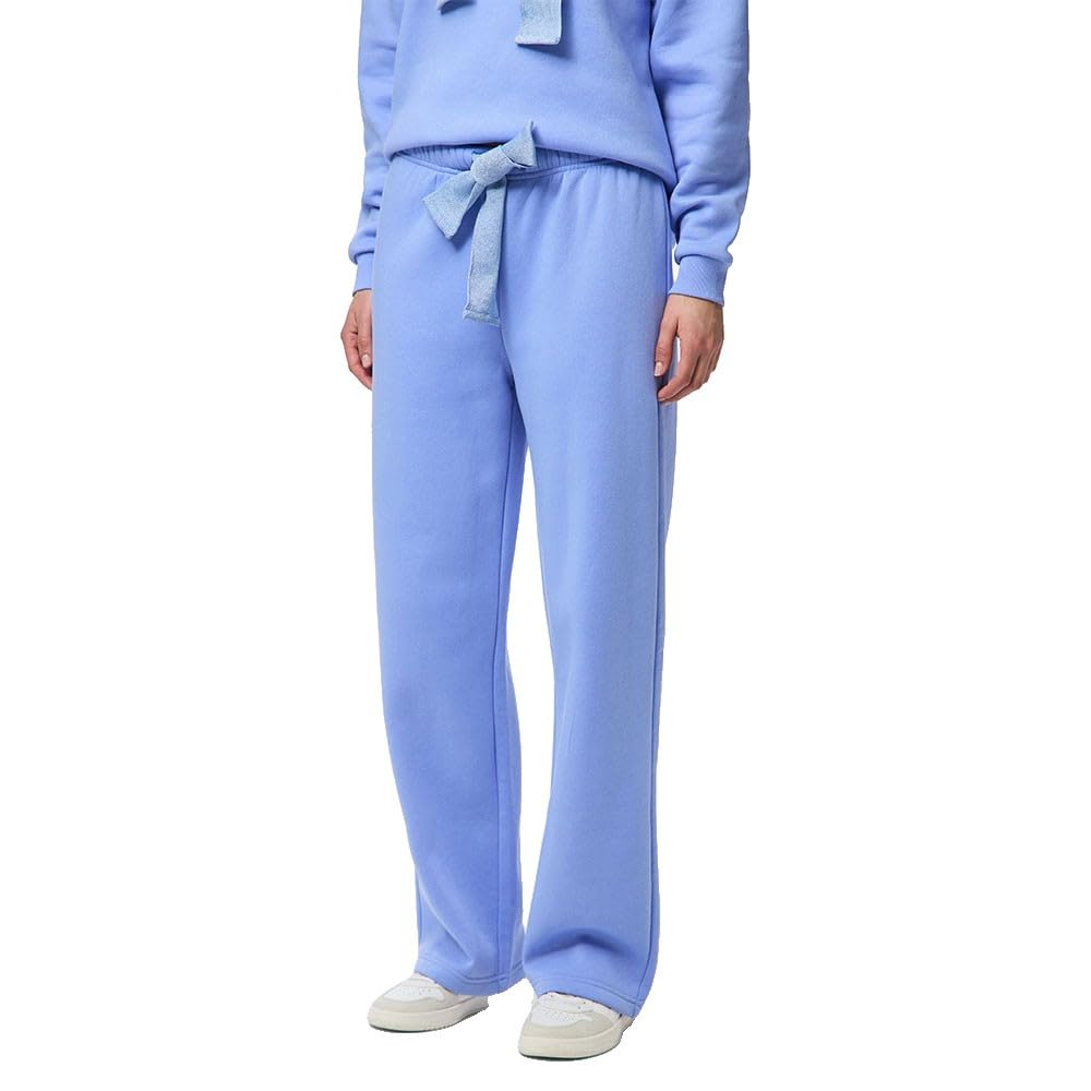 Pieces Chilli Wide Glitter pantaloni tuta donna L cotone