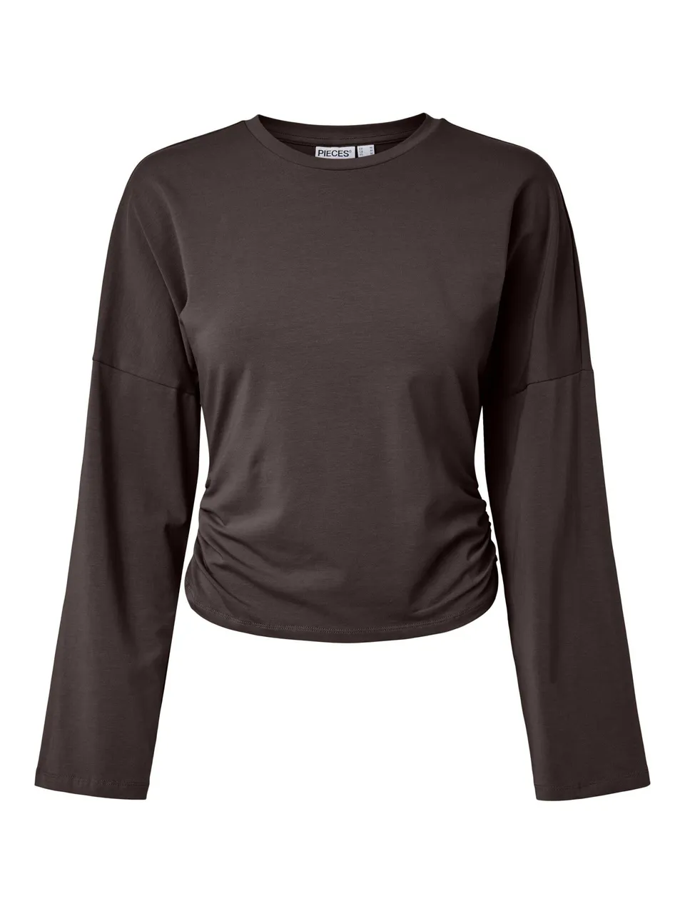 Pieces Pcalli LS O-Neck maglia donna nero cotone