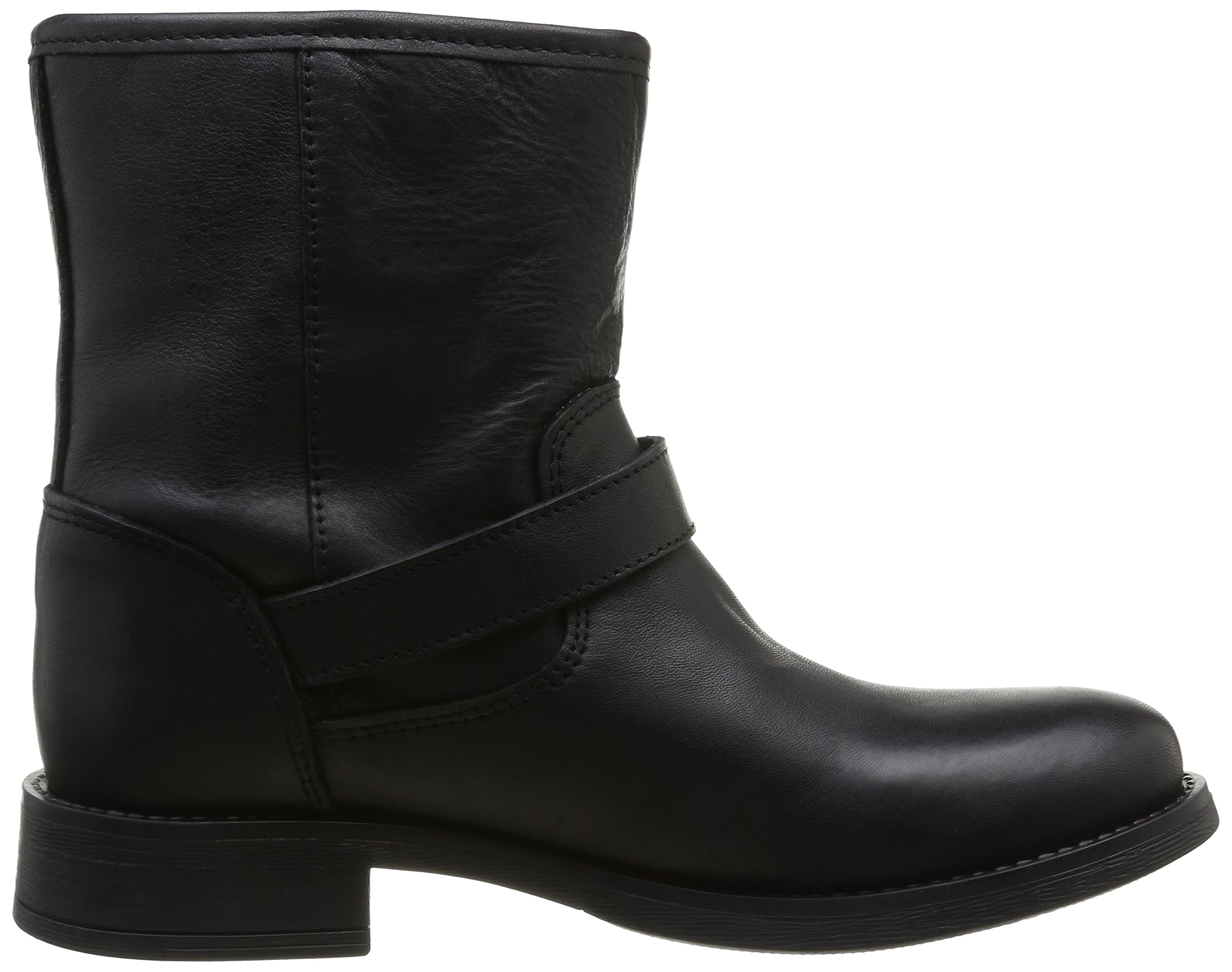 PIECES Iza stivali biker in pelle neri 42 EU