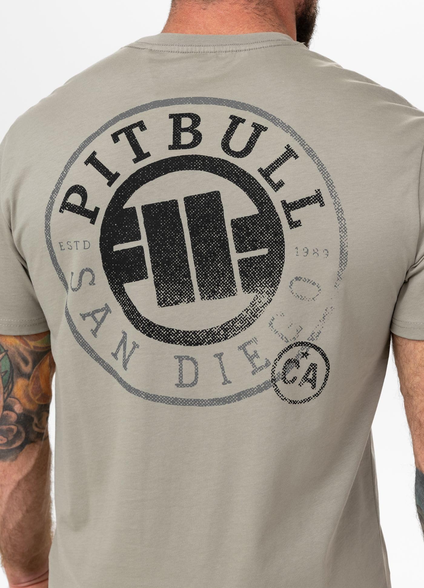 Pitbull SD Stamp maglietta uomo cotone stampa retro