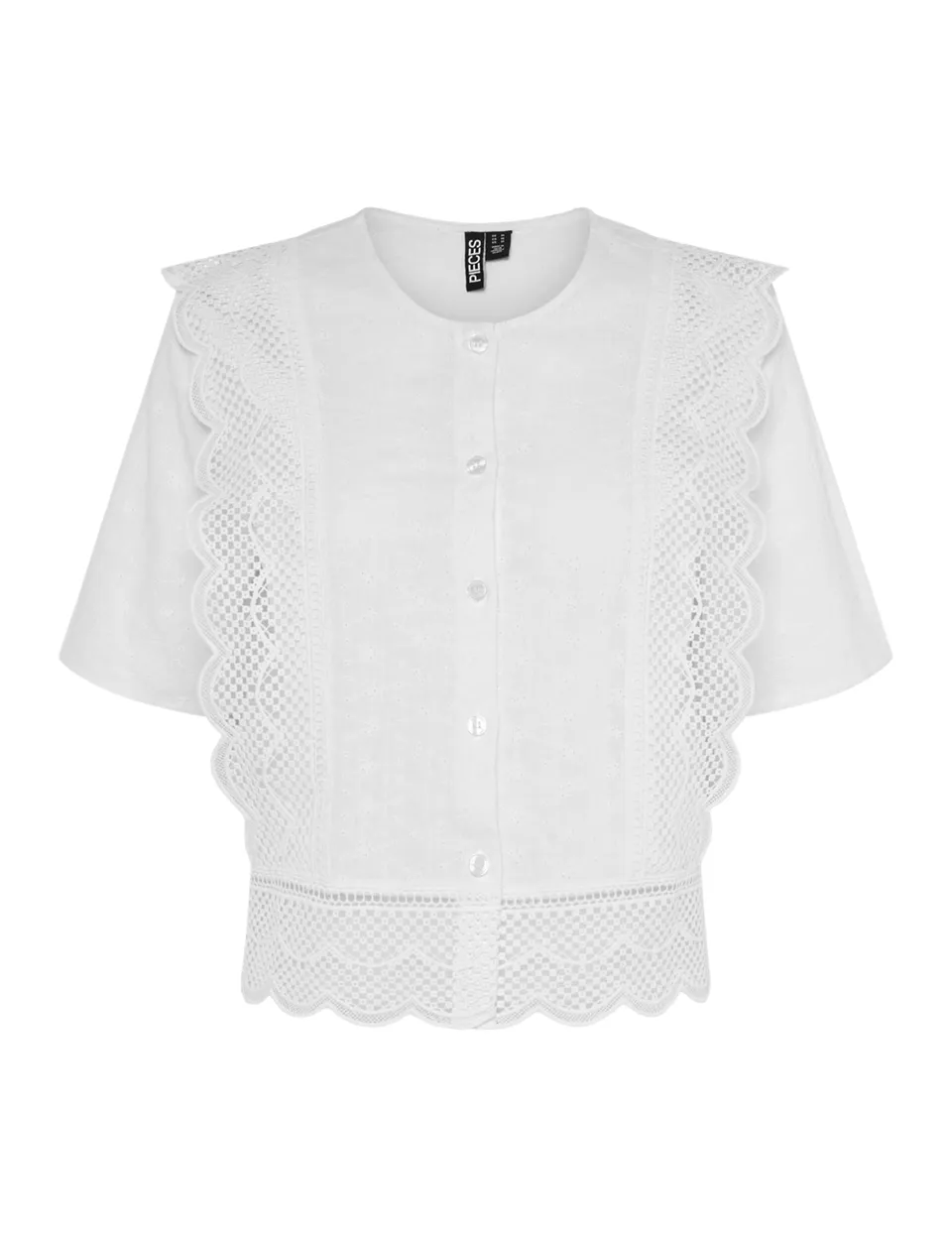 Pieces Pcsiminna SS Top maglietta donna L manica corta