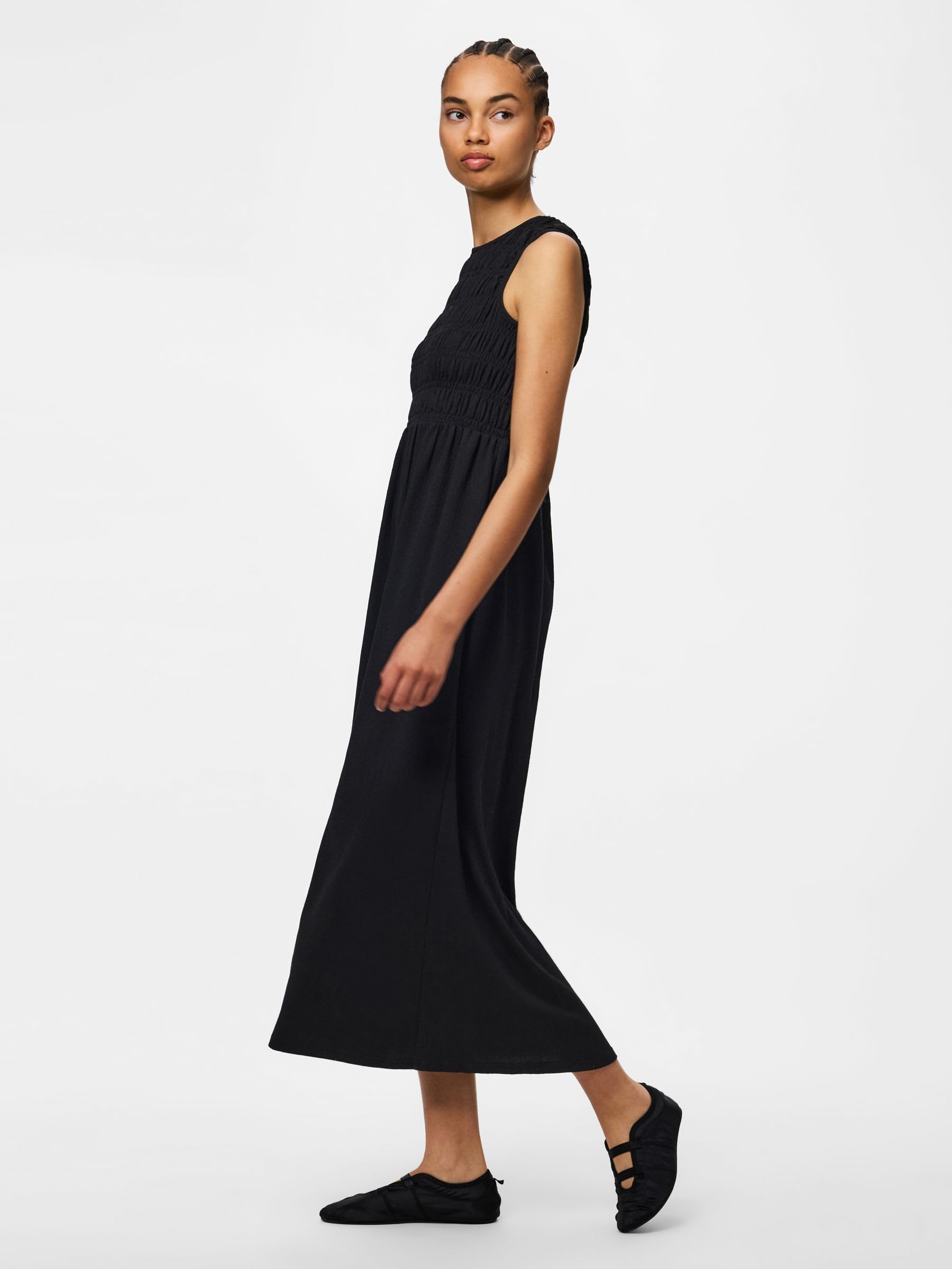 Pieces Pcbetty Abito Smock Donna Jersey Smanicato