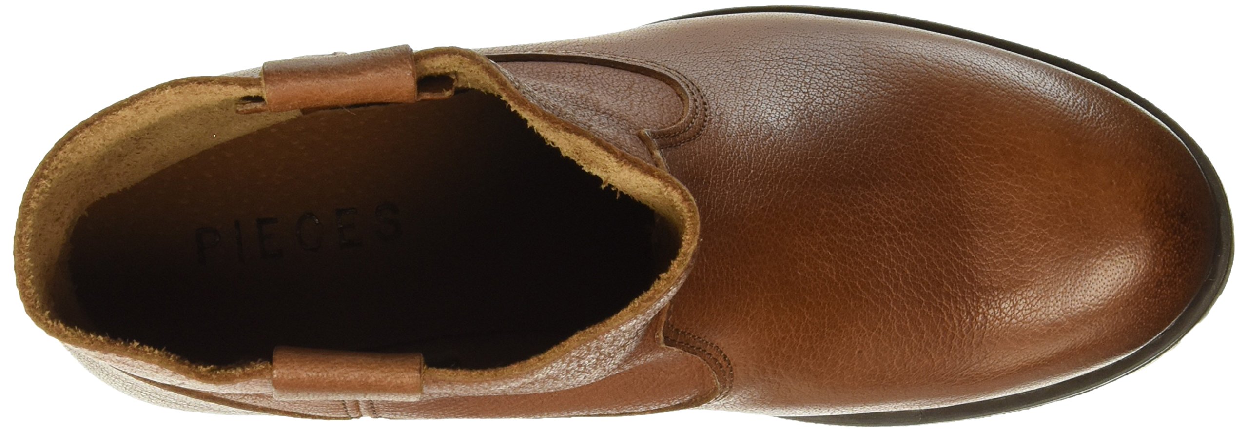 Pieces Psvaha Leather New Boot stivali donna cognac 37