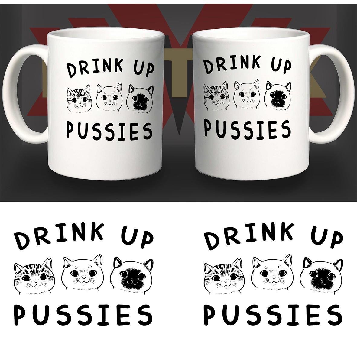 Matrix Pet-Mug Drink Up Cat Pussies tazza ceramica