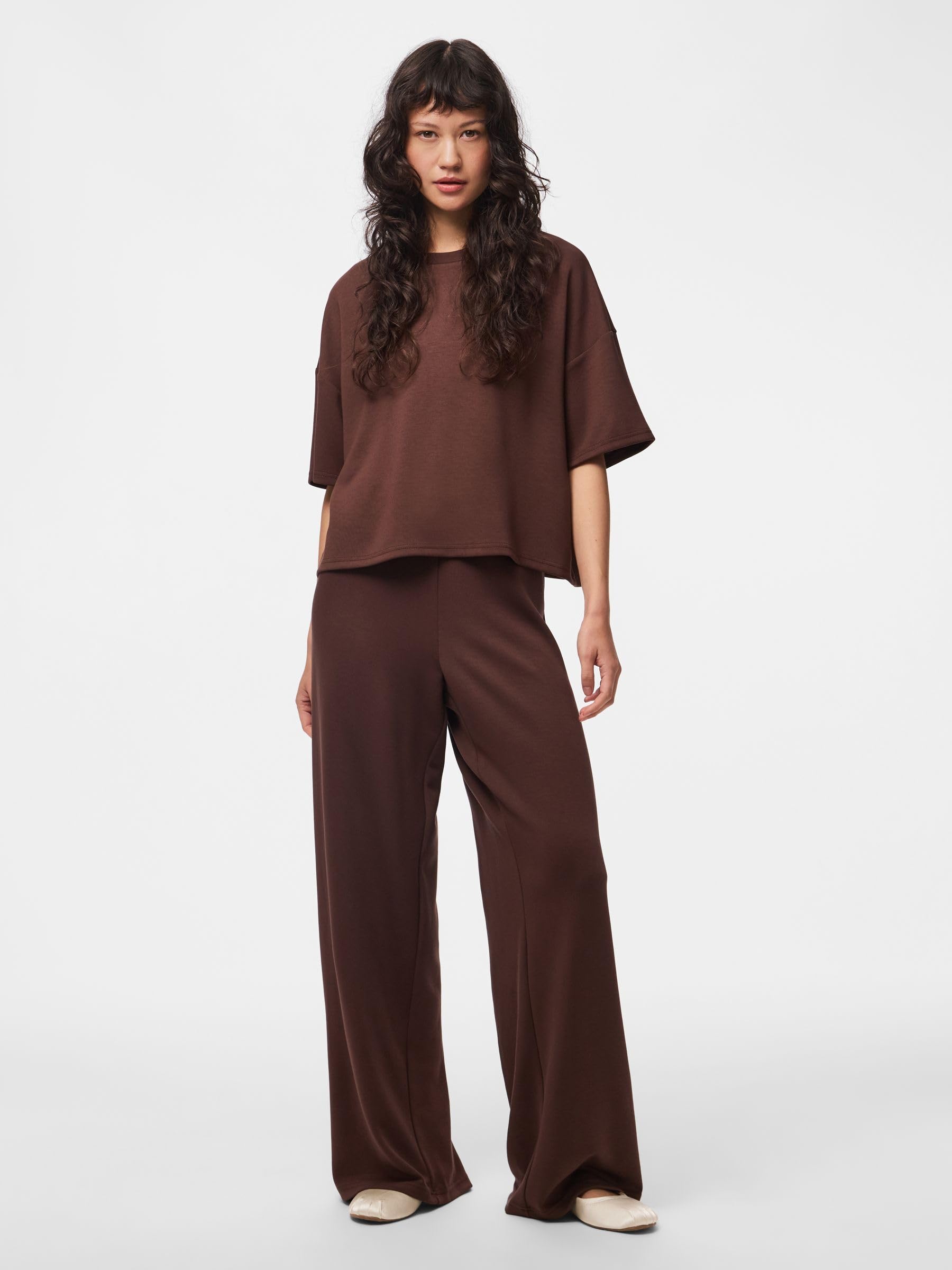 Pieces Pcpolly HW pantaloni tuta chicory coffee XL