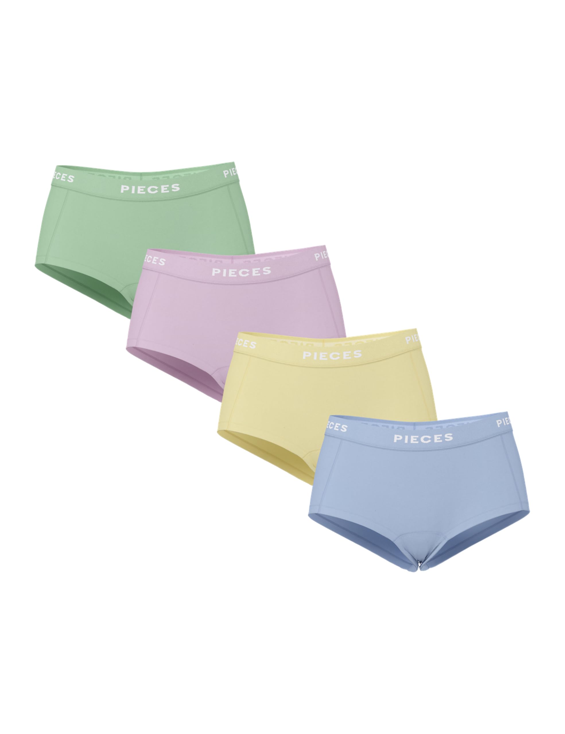 Pieces PCLOGO Lady boxer donna in cotone uso quotidiano