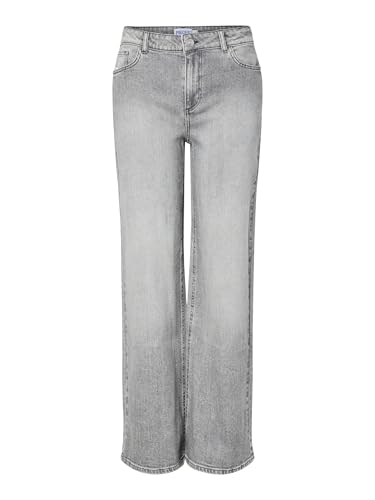 Pieces Pcsilke MW Wide Jeans MG Noos BC jeans donna 25W/30L larghi