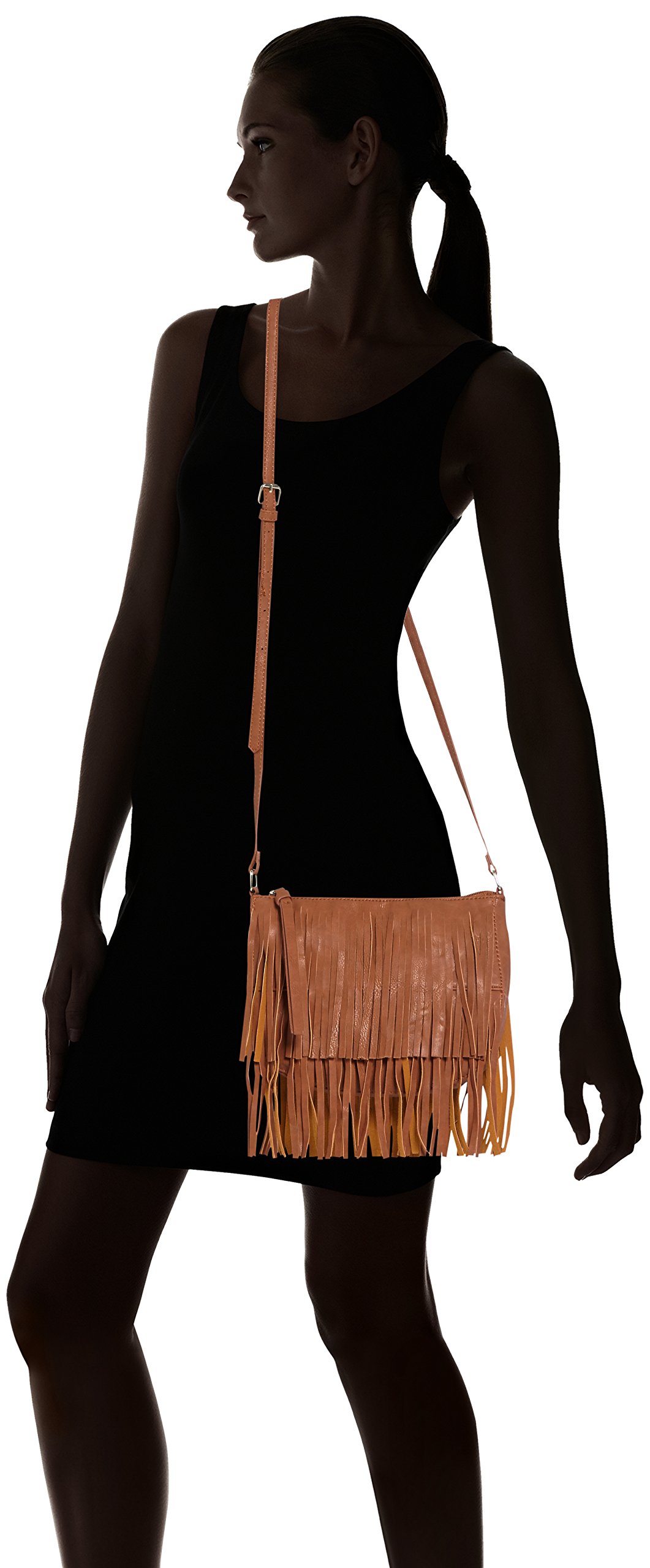 Pieces Pcnera Crossover Tracolla Donna Frange Nera