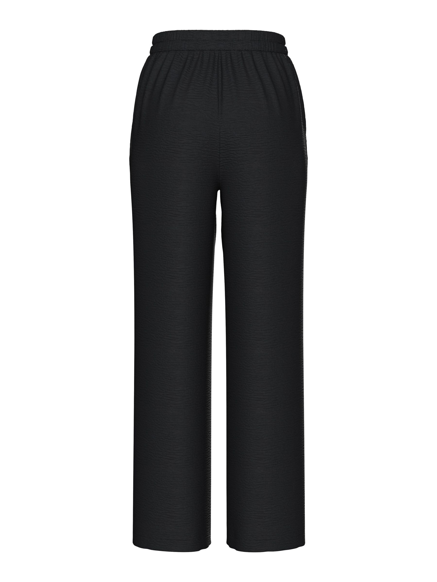 Pieces Pctiffany pantaloni donna larghi vita alta taglia XS