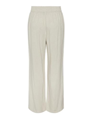 Pieces Pcvinsty HW Linen pantaloni lino donna 36/L viscosa
