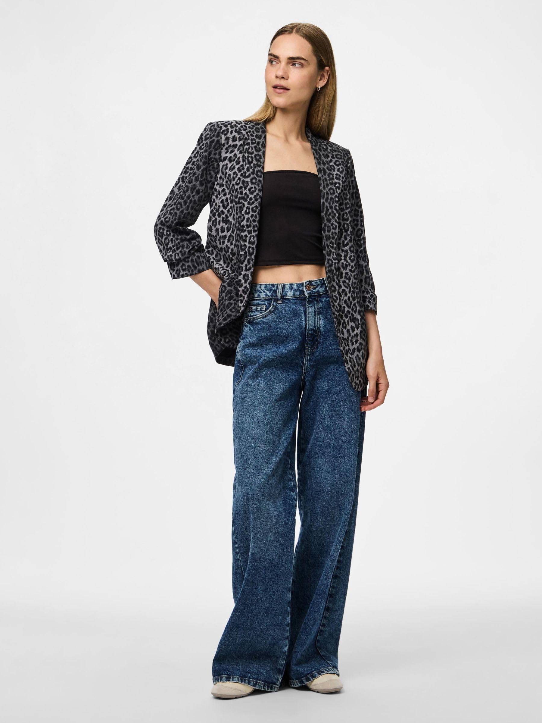 Pieces Pcbosella 3/4 Printed Blazer fantasia manica 3/4