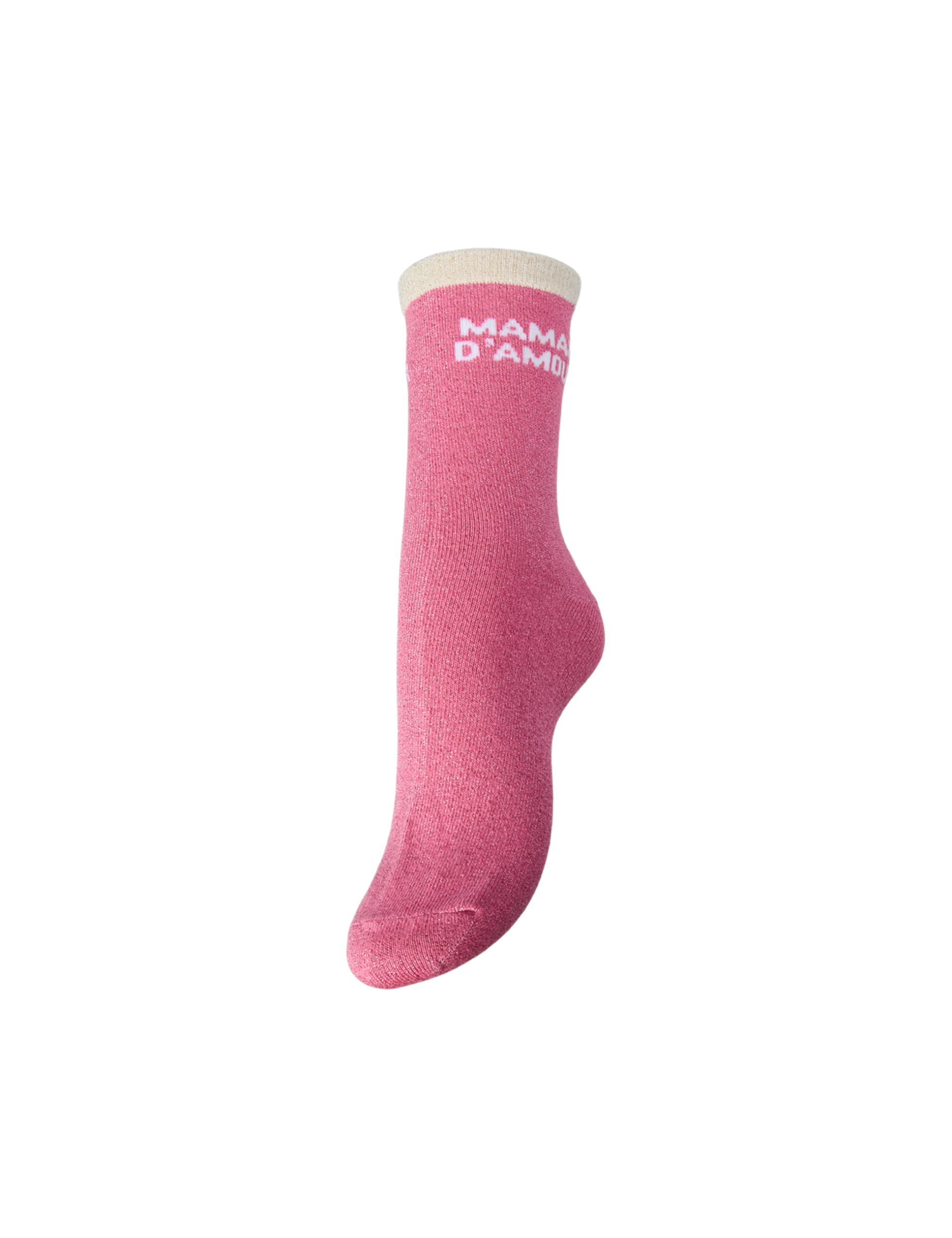 Pieces Pcsebby Glitter Detail Statement Sock FC calzini pesca