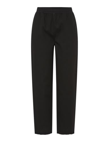 Pieces Pcsally HW pantaloni donna alla caviglia vita alta