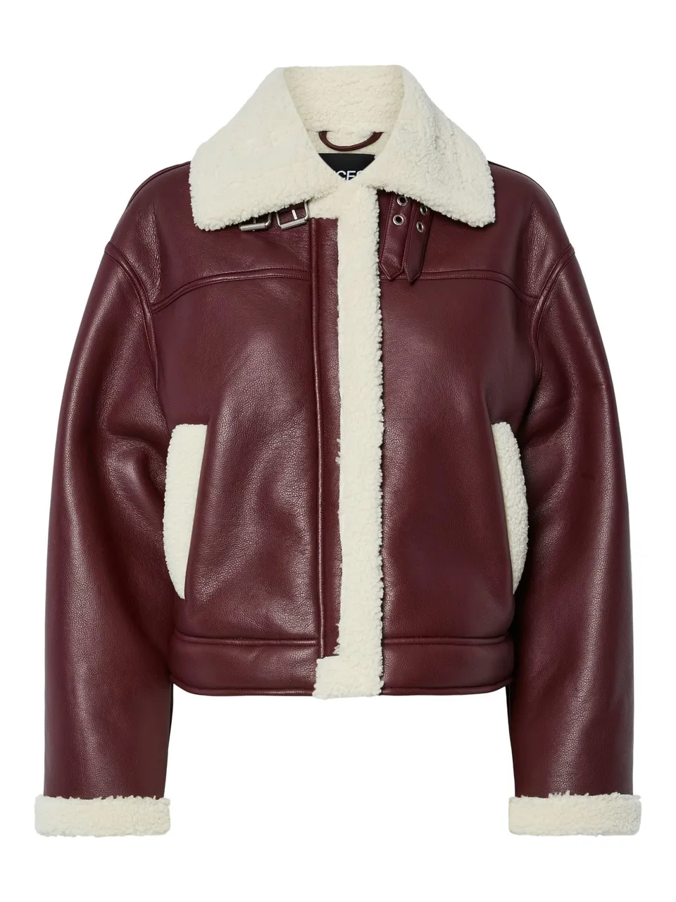 Pieces Pcjanelle Short Jacket giacca corta donna con pelliccia