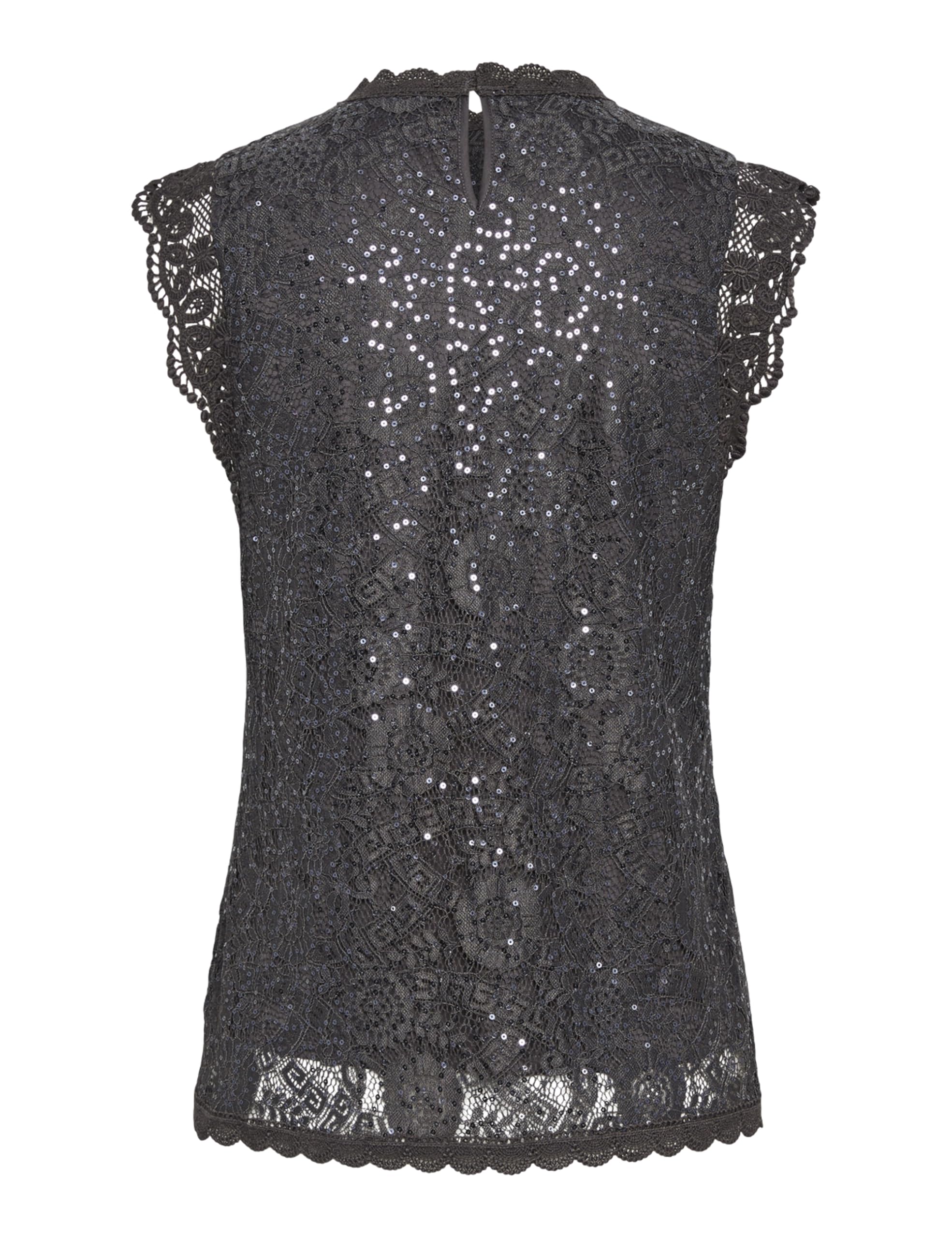 Pieces Pcolline SL Lace Sequins Top Noos top M